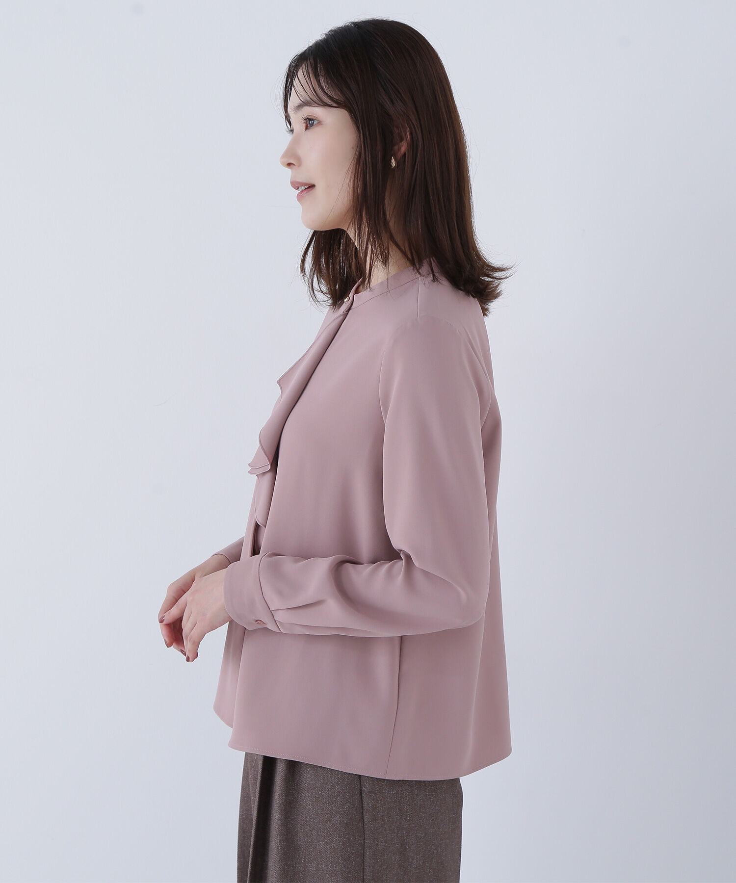  「ダブルラッフルボウブラウス」|シャツ・ブラウス|