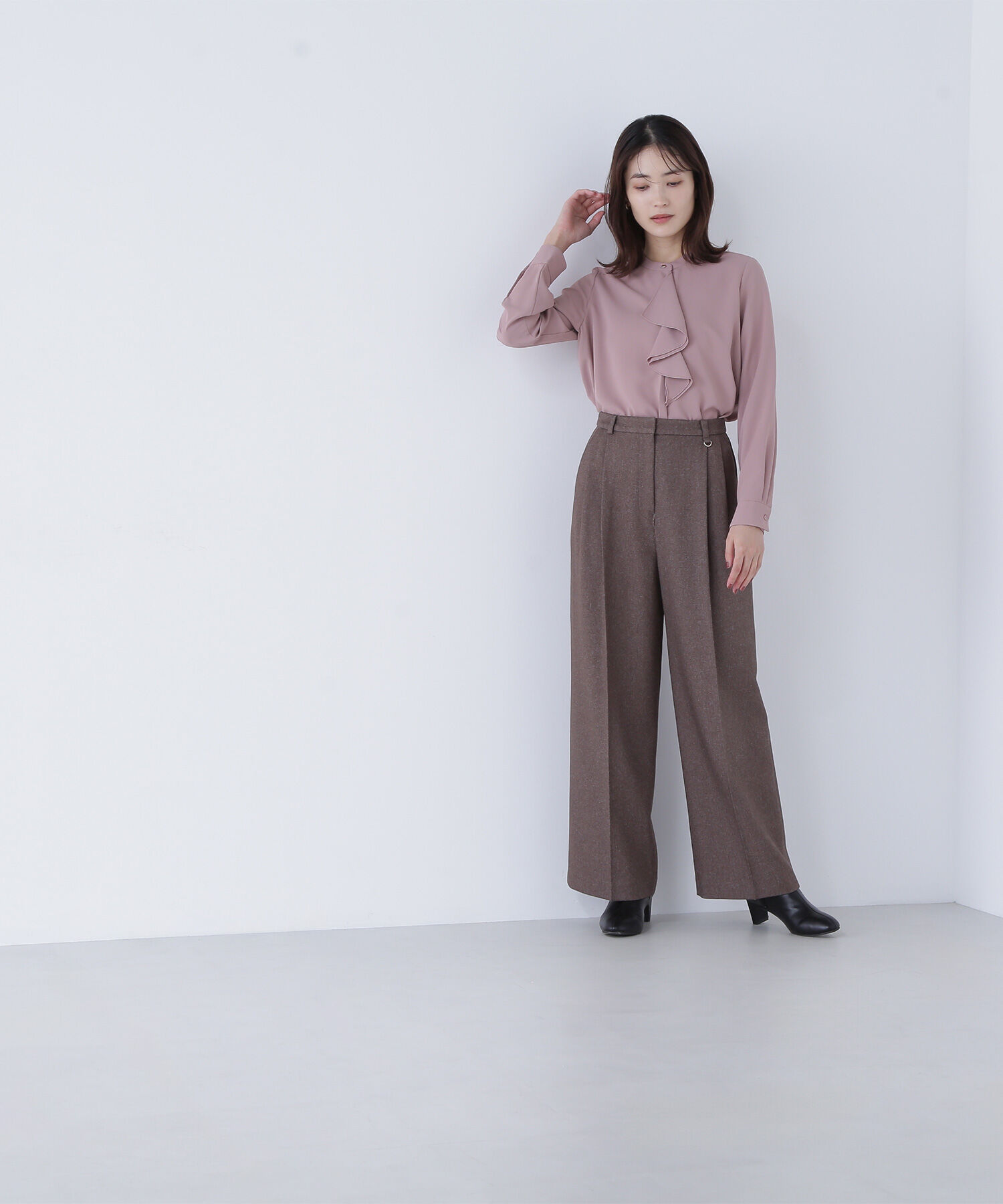  「ダブルラッフルボウブラウス」|シャツ・ブラウス|