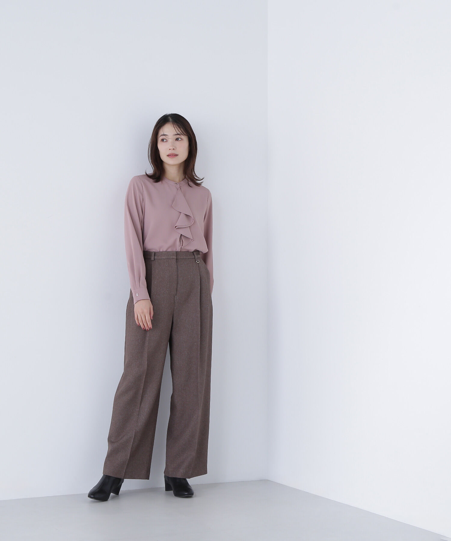  「ダブルラッフルボウブラウス」|シャツ・ブラウス|