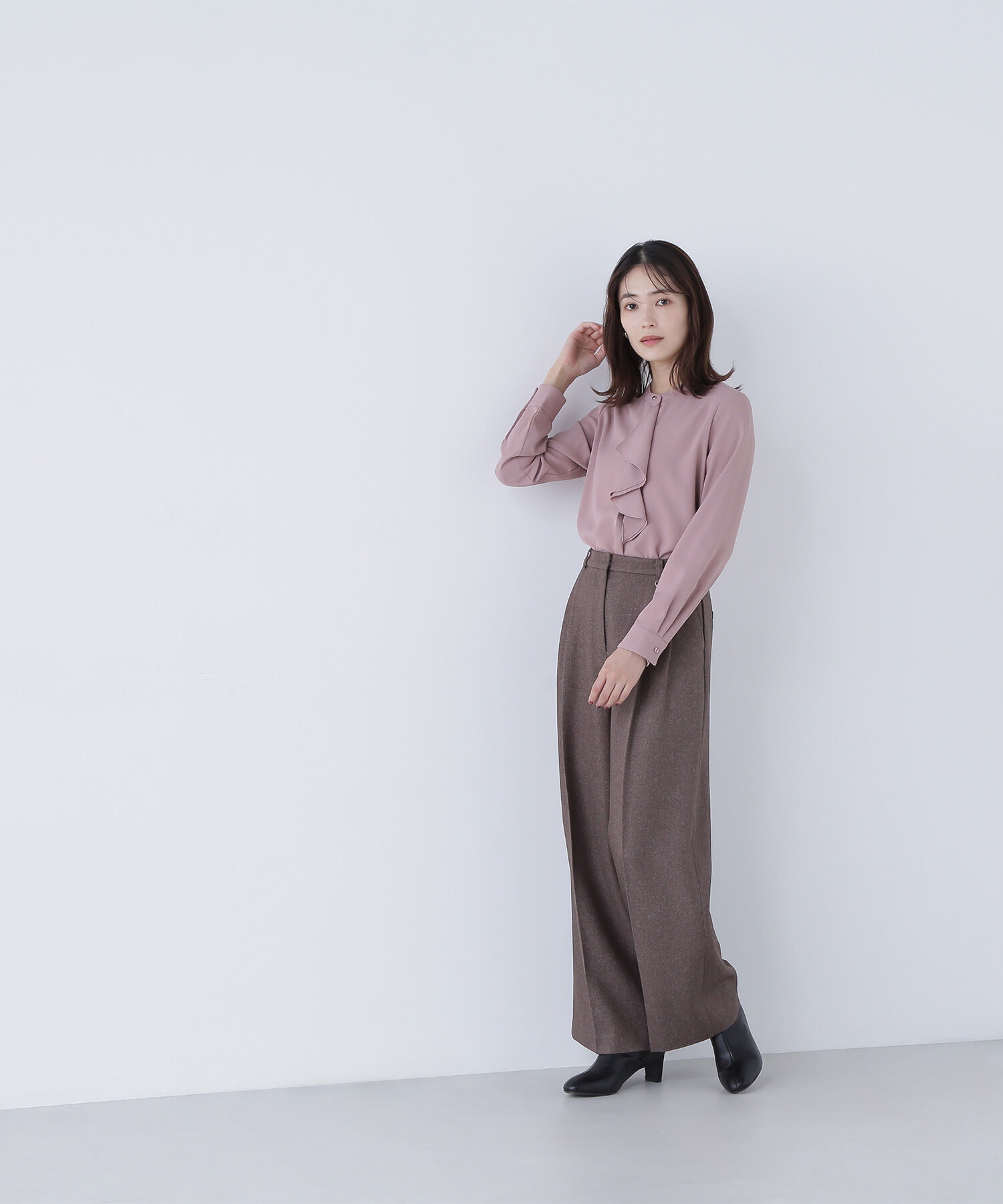  「ダブルラッフルボウブラウス」|シャツ・ブラウス|