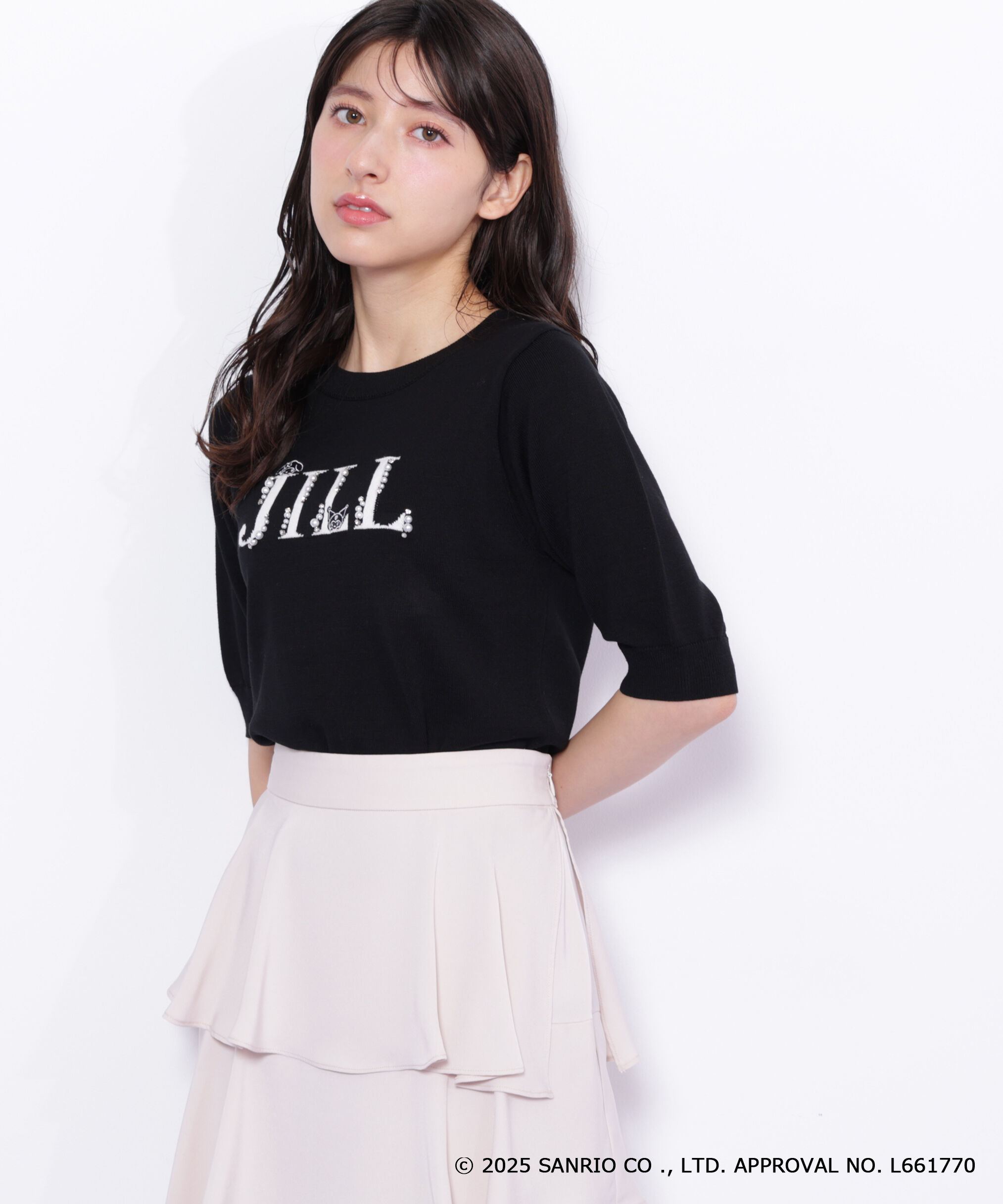  「＜マイメロディ＆クロミコラボ＞ロゴジャガードニット」|ニット・セーター|