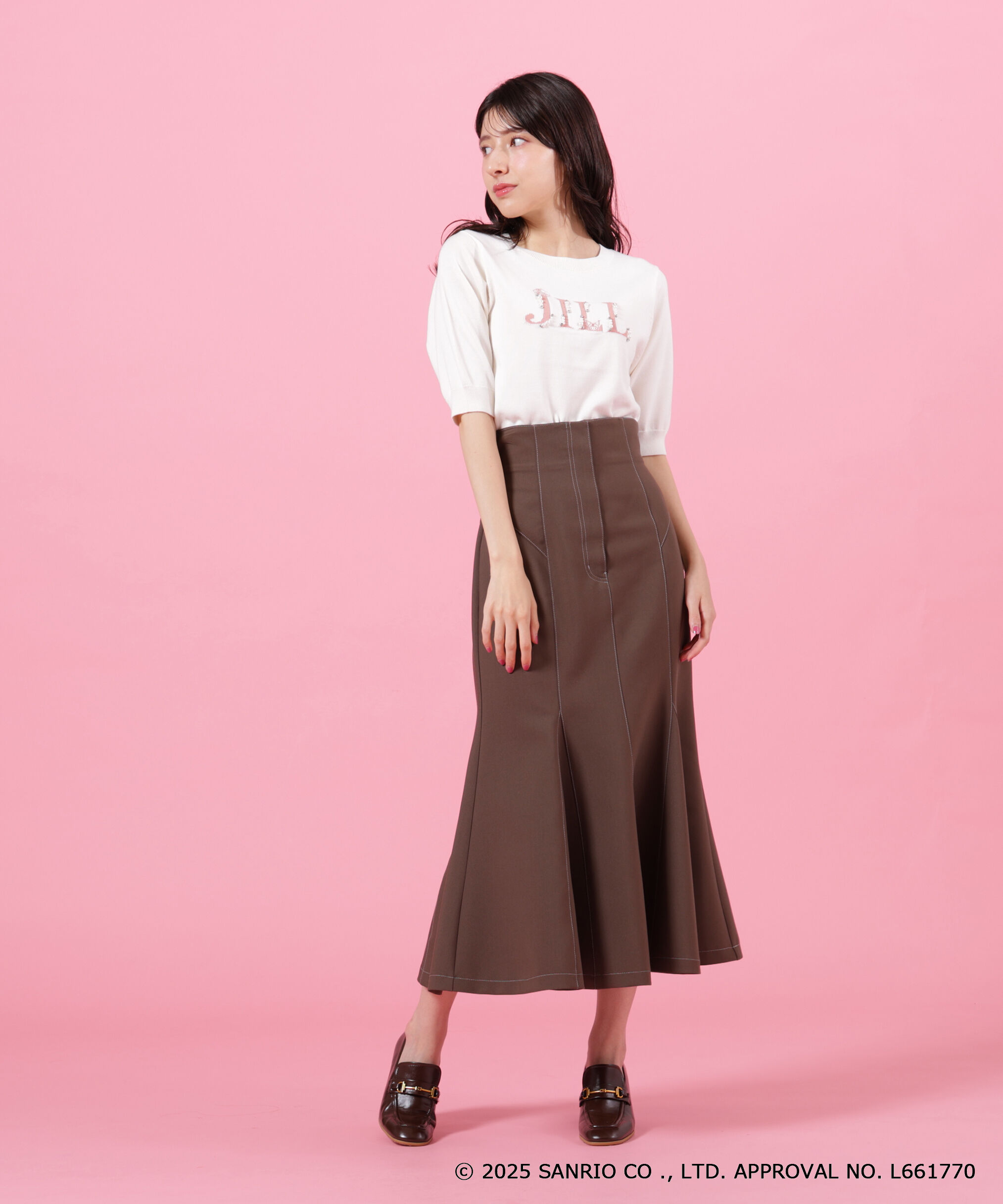  「＜マイメロディ＆クロミコラボ＞ロゴジャガードニット」|ニット・セーター|