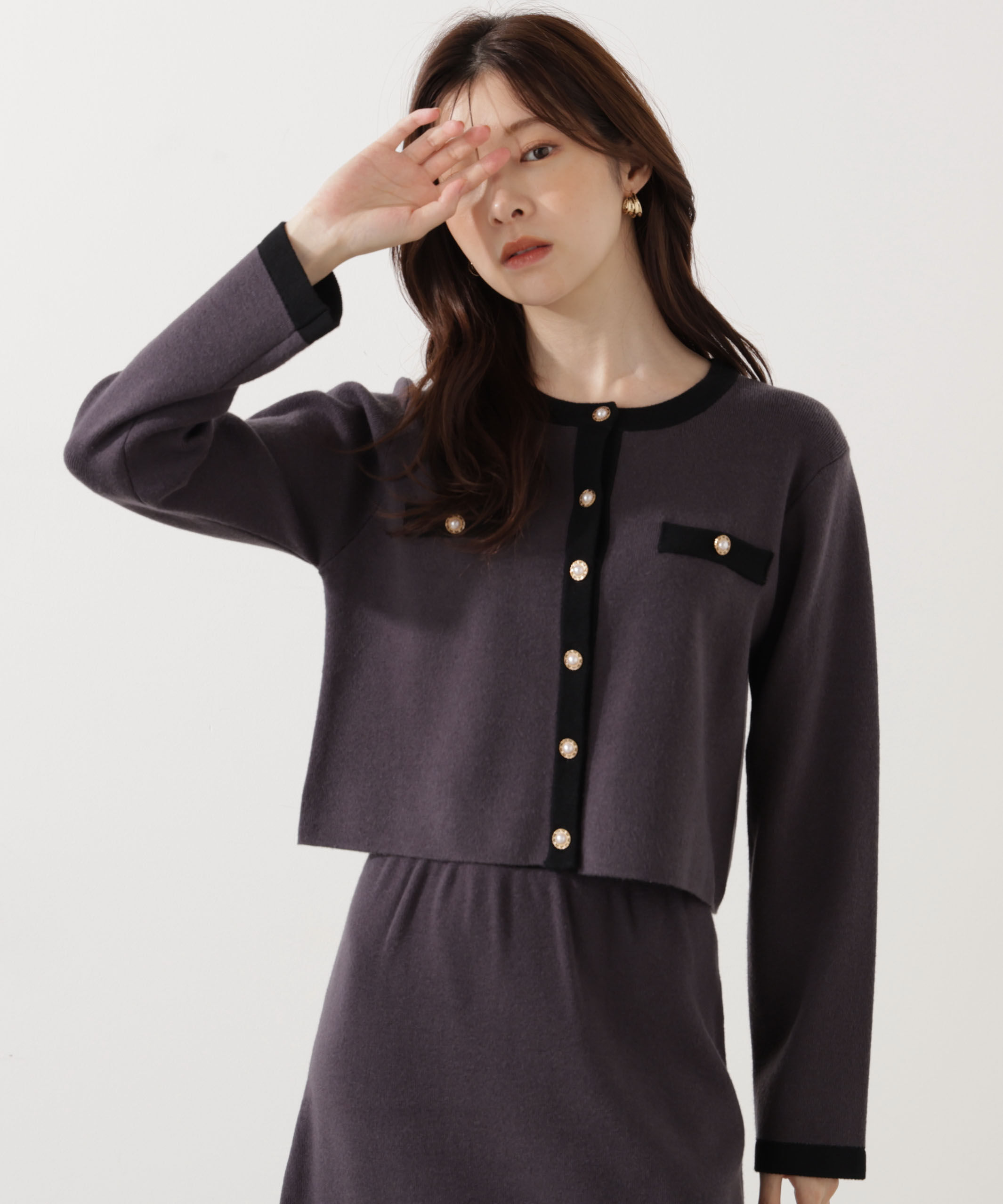 PROPORTION BODY DRESSING「ニットジャケット 25AW」|ニット・セーター|