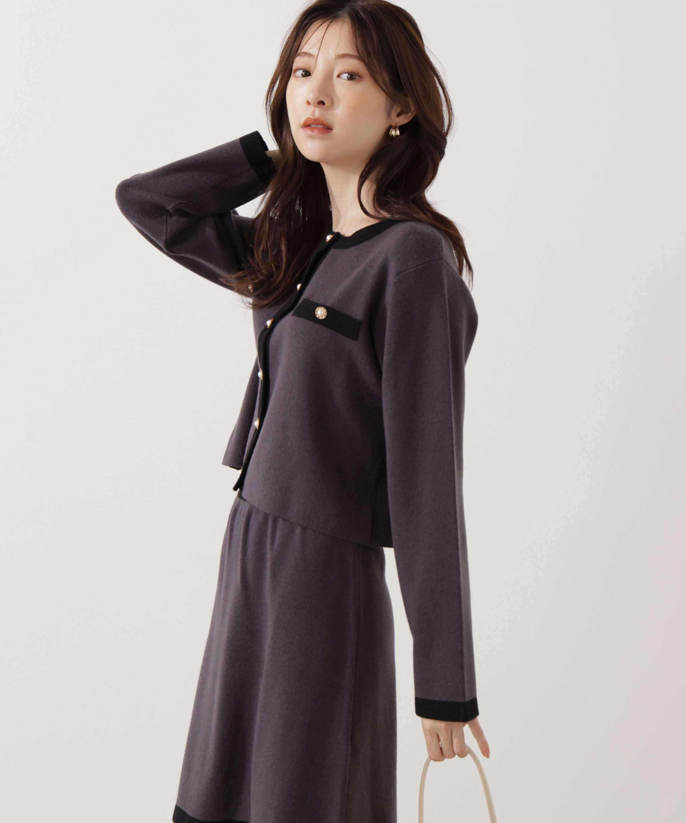 PROPORTION BODY DRESSING「ニットジャケット 25AW」|ニット・セーター|