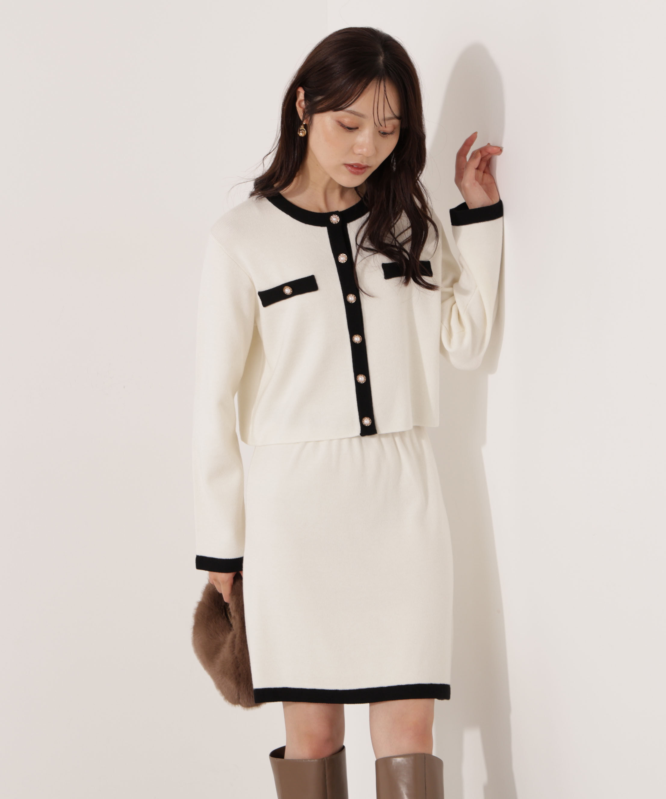 PROPORTION BODY DRESSING「ニットジャケット 25AW」|ニット・セーター|