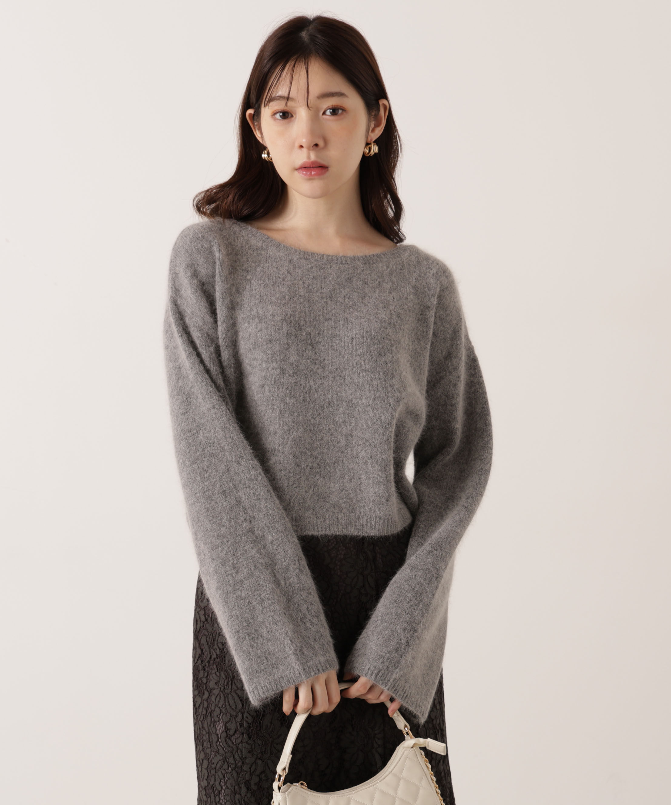 PROPORTION BODY DRESSING「ショートFOX混ニット 25AW」|ニット・セーター|