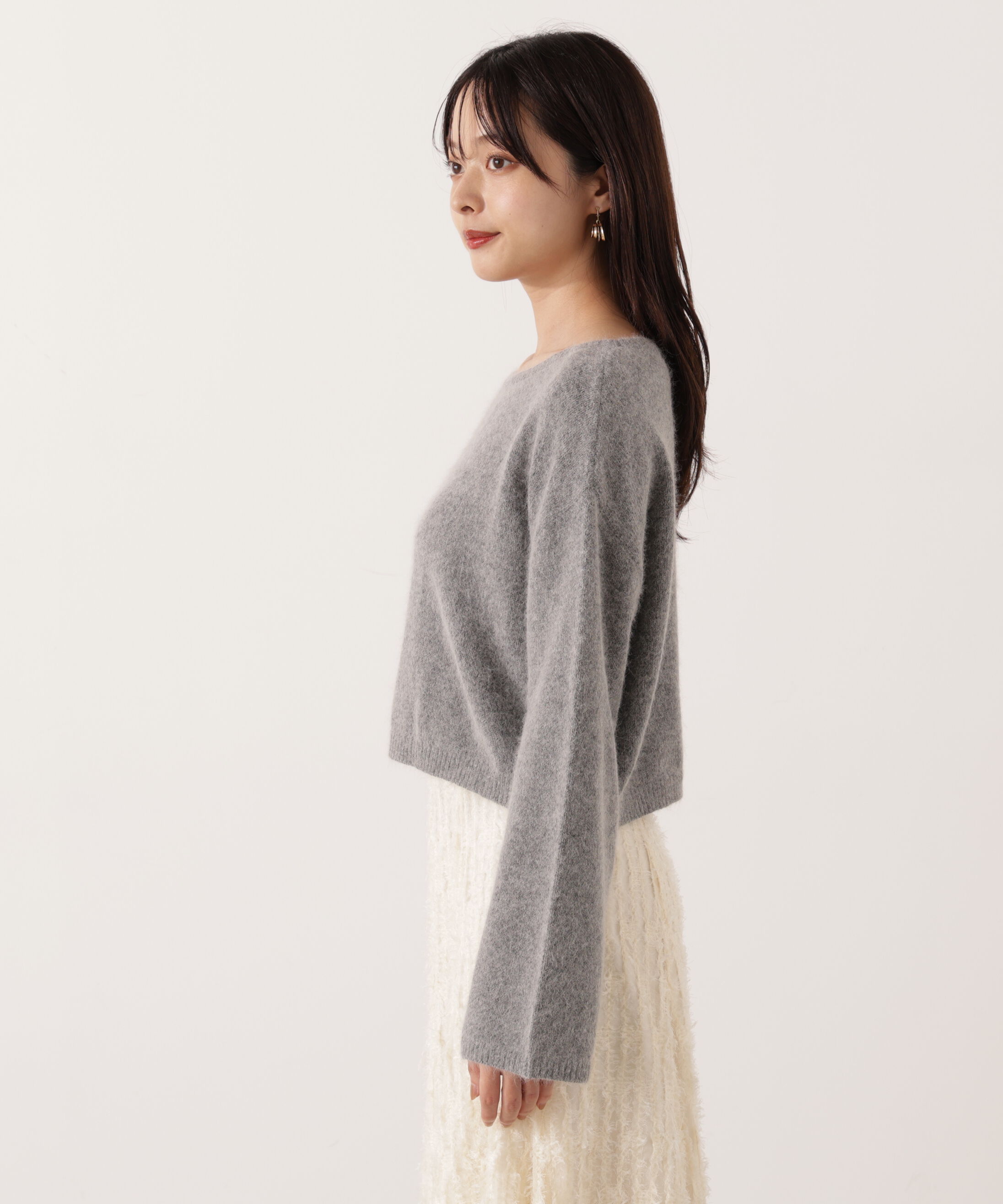 PROPORTION BODY DRESSING「ショートFOX混ニット 25AW」|ニット・セーター|