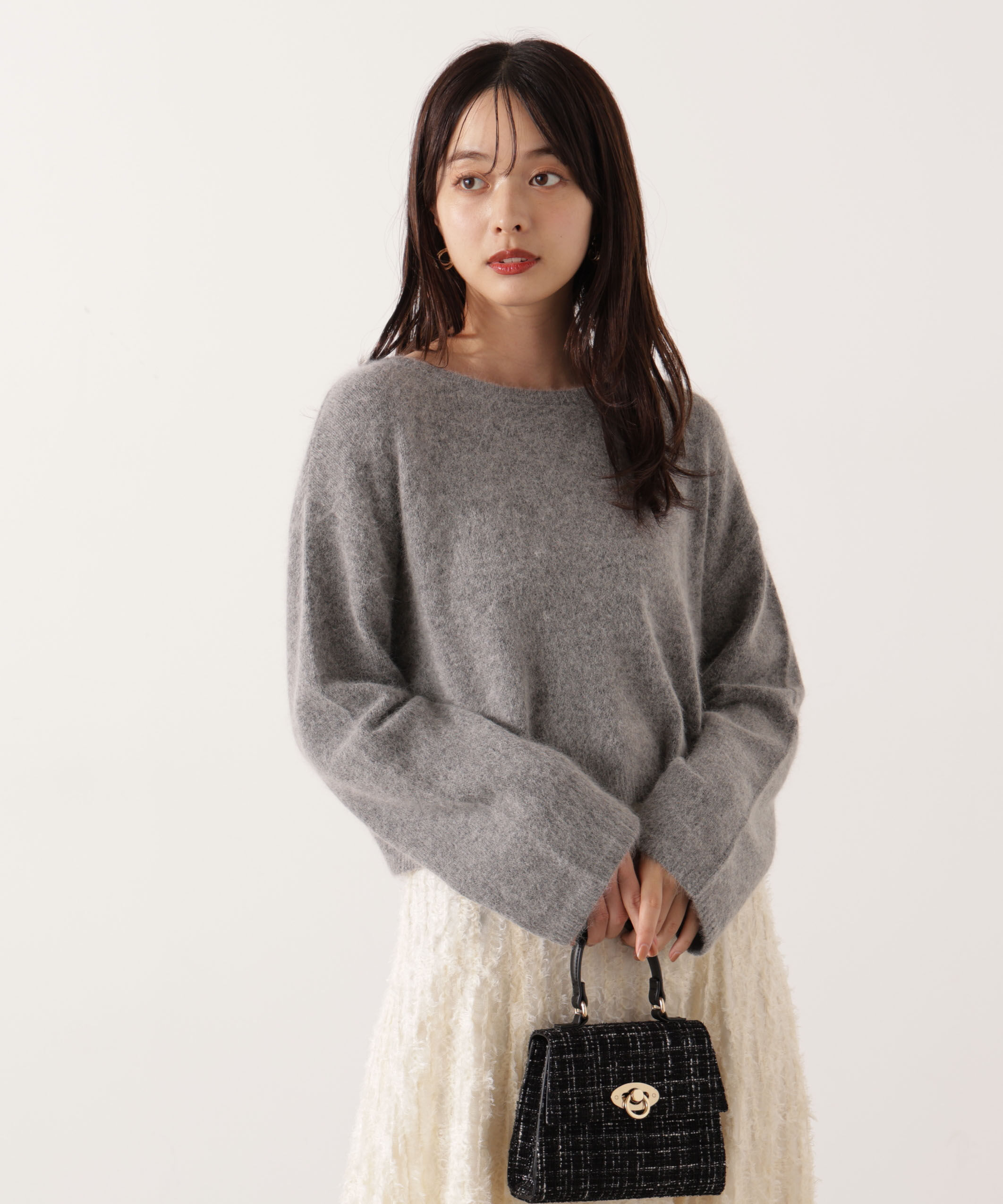 PROPORTION BODY DRESSING「ショートFOX混ニット 25AW」|ニット・セーター|