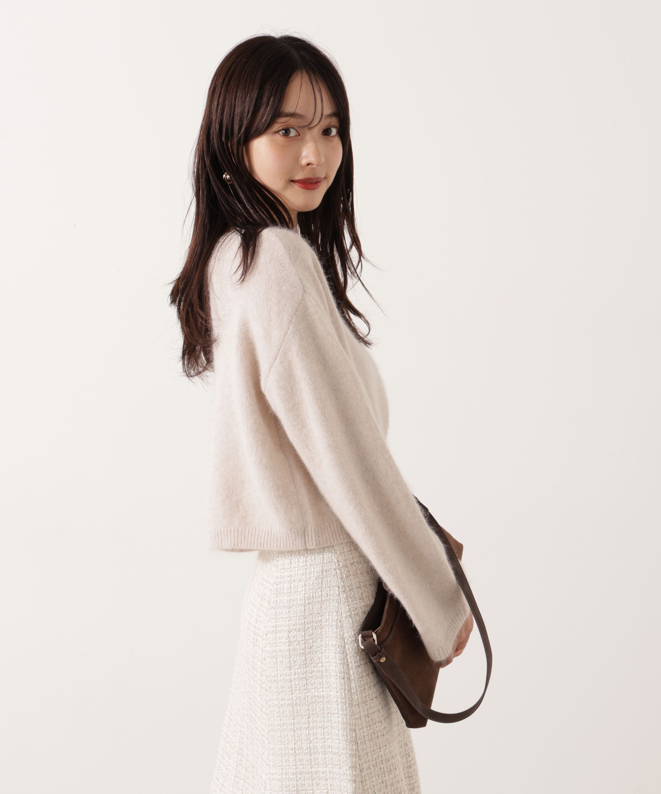 PROPORTION BODY DRESSING「ショートFOX混ニット 25AW」|ニット・セーター|