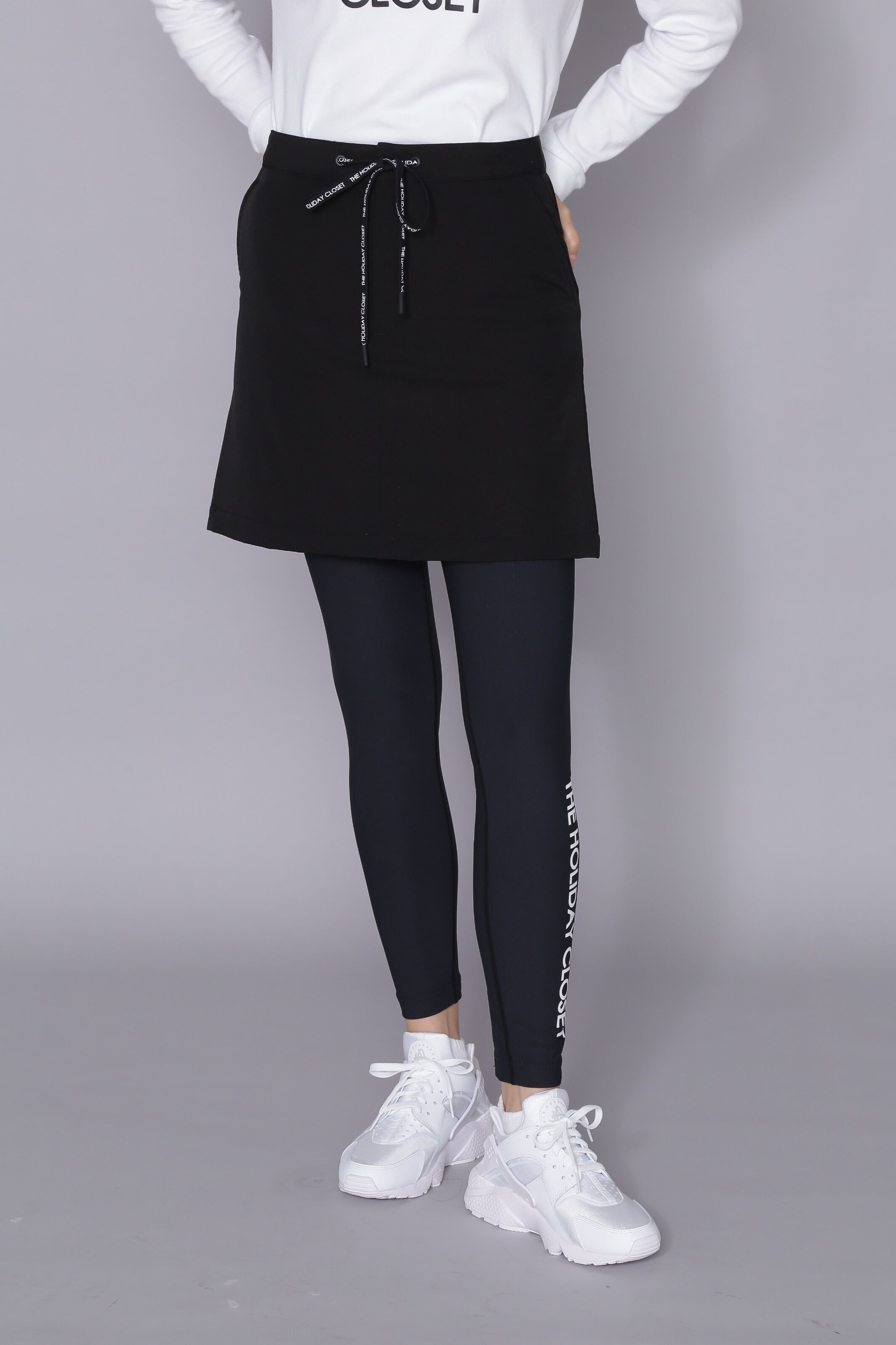  「[THE HOLIDAY CLOSET] 中綿ミニスカート」|スカート|ブラック