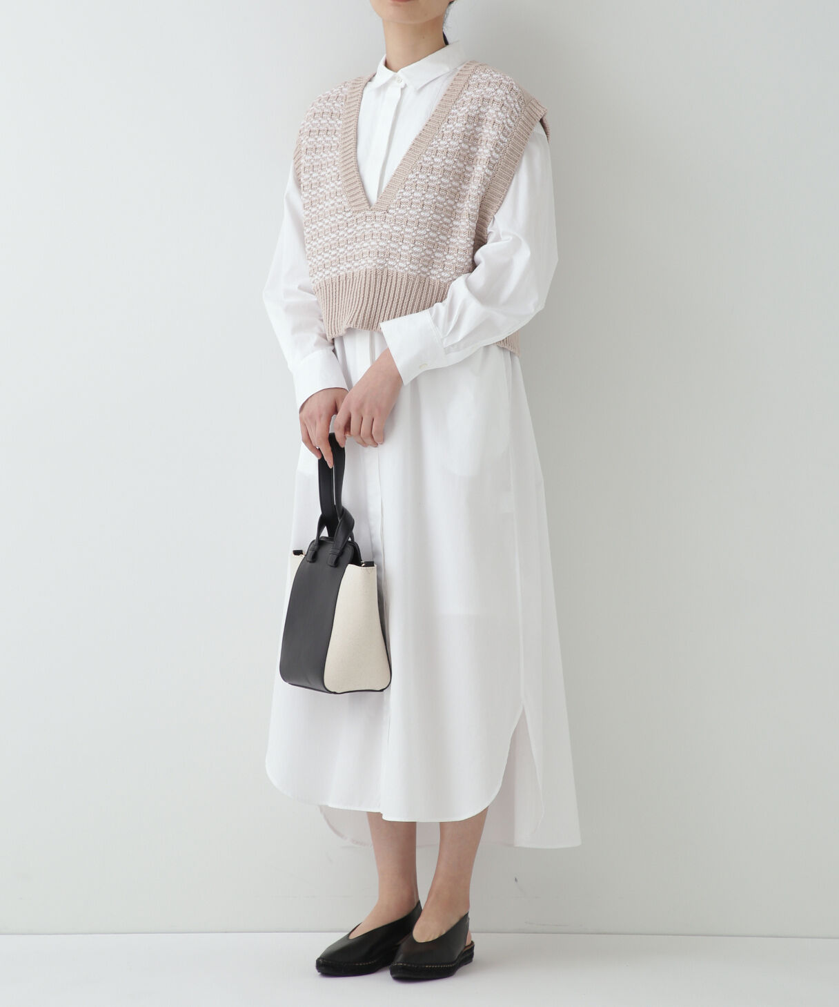  「◆ジャカードＶネックベスト」|ニット・セーター|