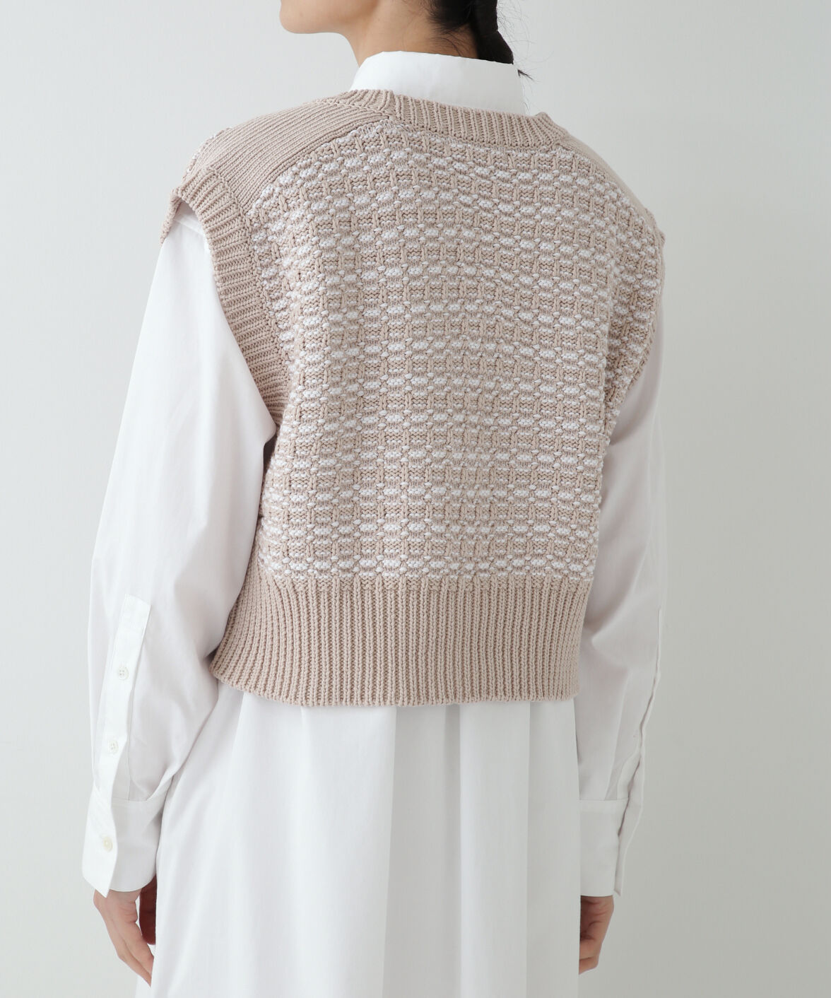  「◆ジャカードＶネックベスト」|ニット・セーター|