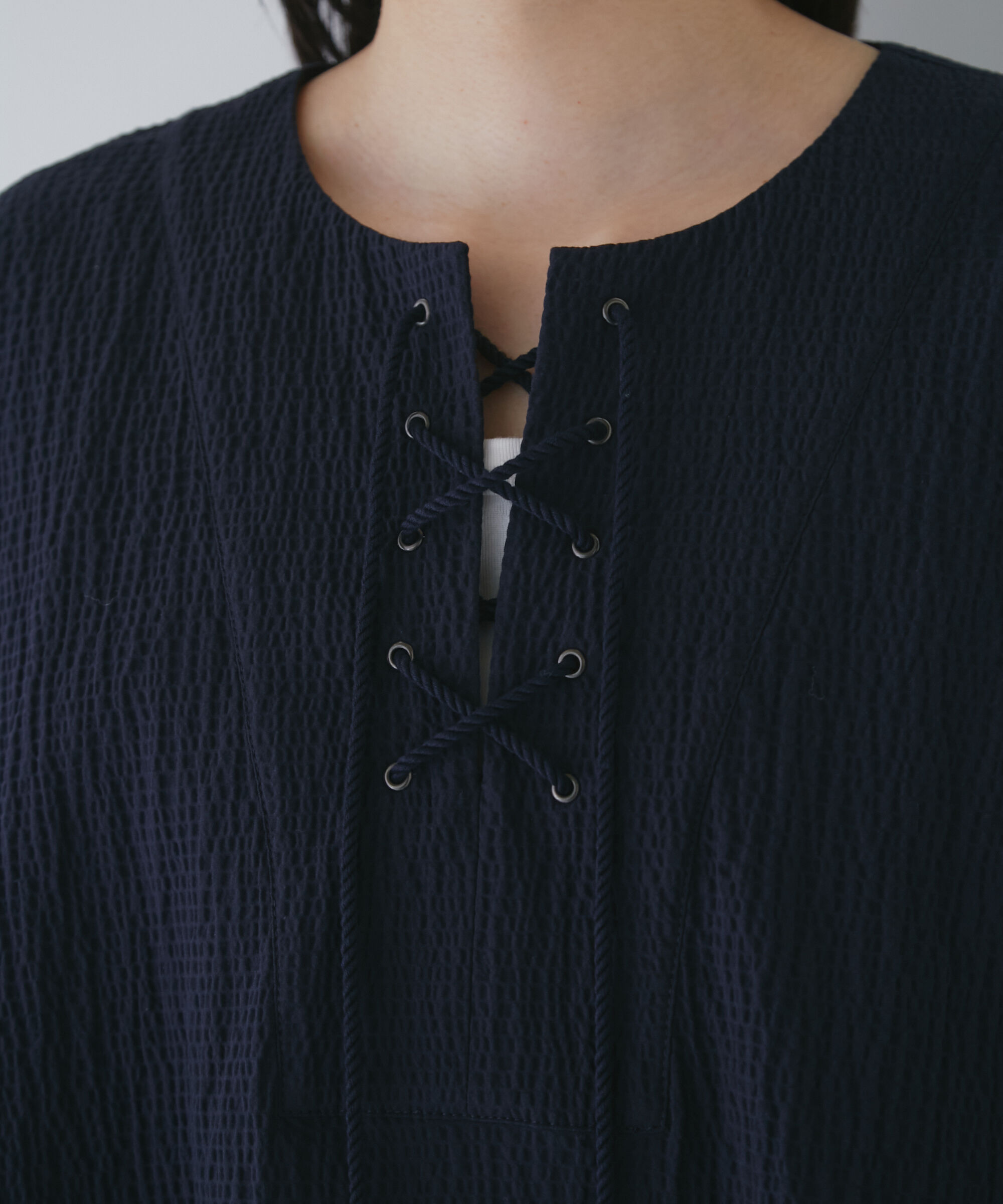  「◆サッカーストレッチブラウス」|シャツ・ブラウス|