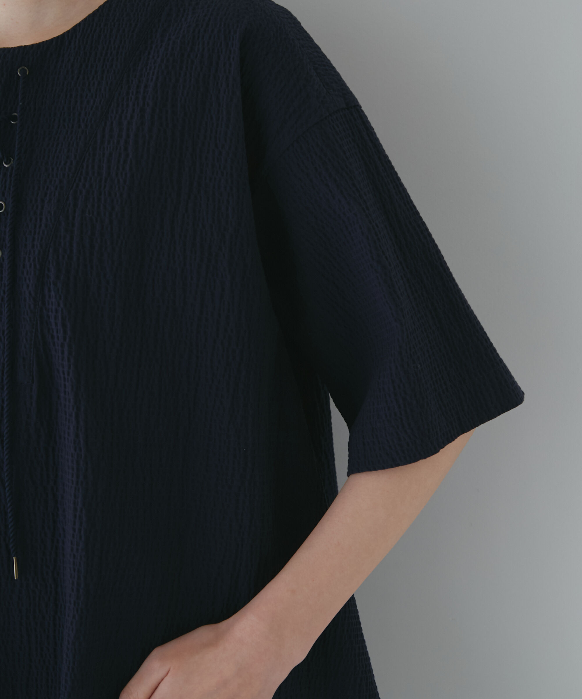  「◆サッカーストレッチブラウス」|シャツ・ブラウス|