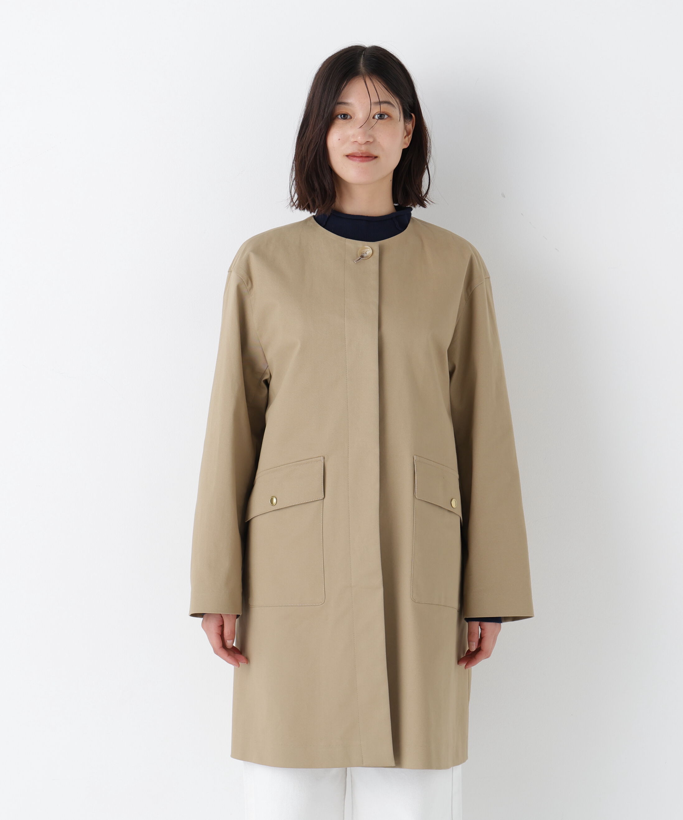  「◆ライナー付きフラップノーカラーコート」|その他|