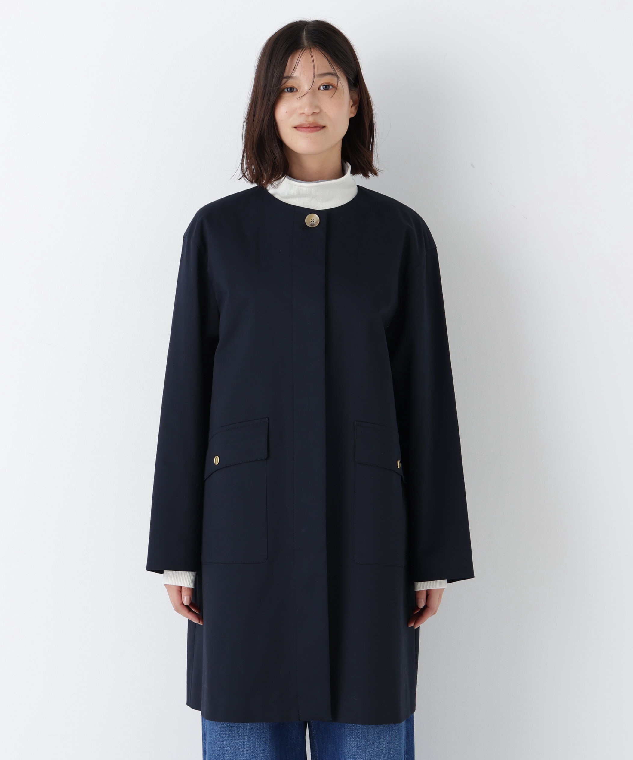  「◆ライナー付きフラップノーカラーコート」|その他|