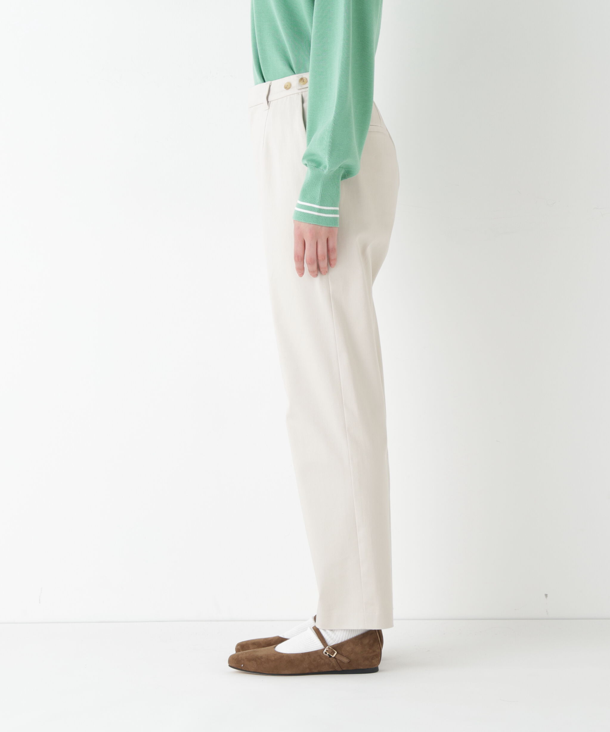  「◆サテンストレッチ細身ストレートパンツ」|その他|