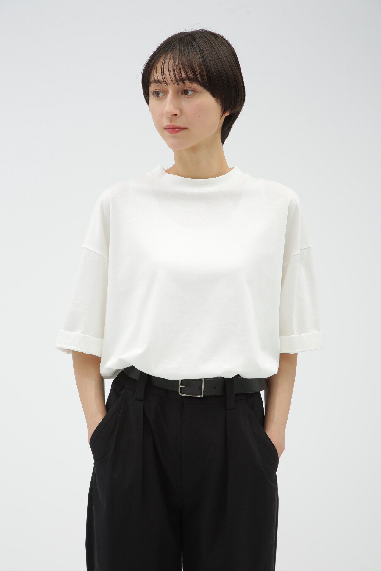  「LIGHT DENSE COTTON JERSEY」|Tシャツ・カットソー|WHITE