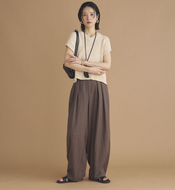 Doux archives「ＭＩＸヤーンＶネックベスト」|ニット・セーター|