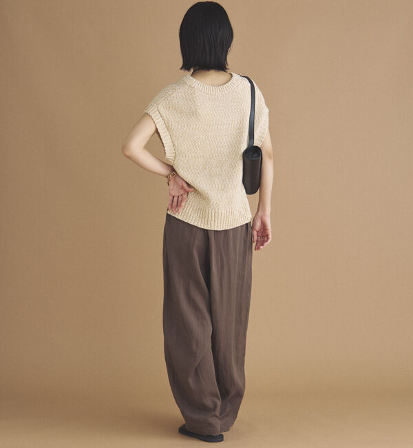 Doux archives「ＭＩＸヤーンＶネックベスト」|ニット・セーター|