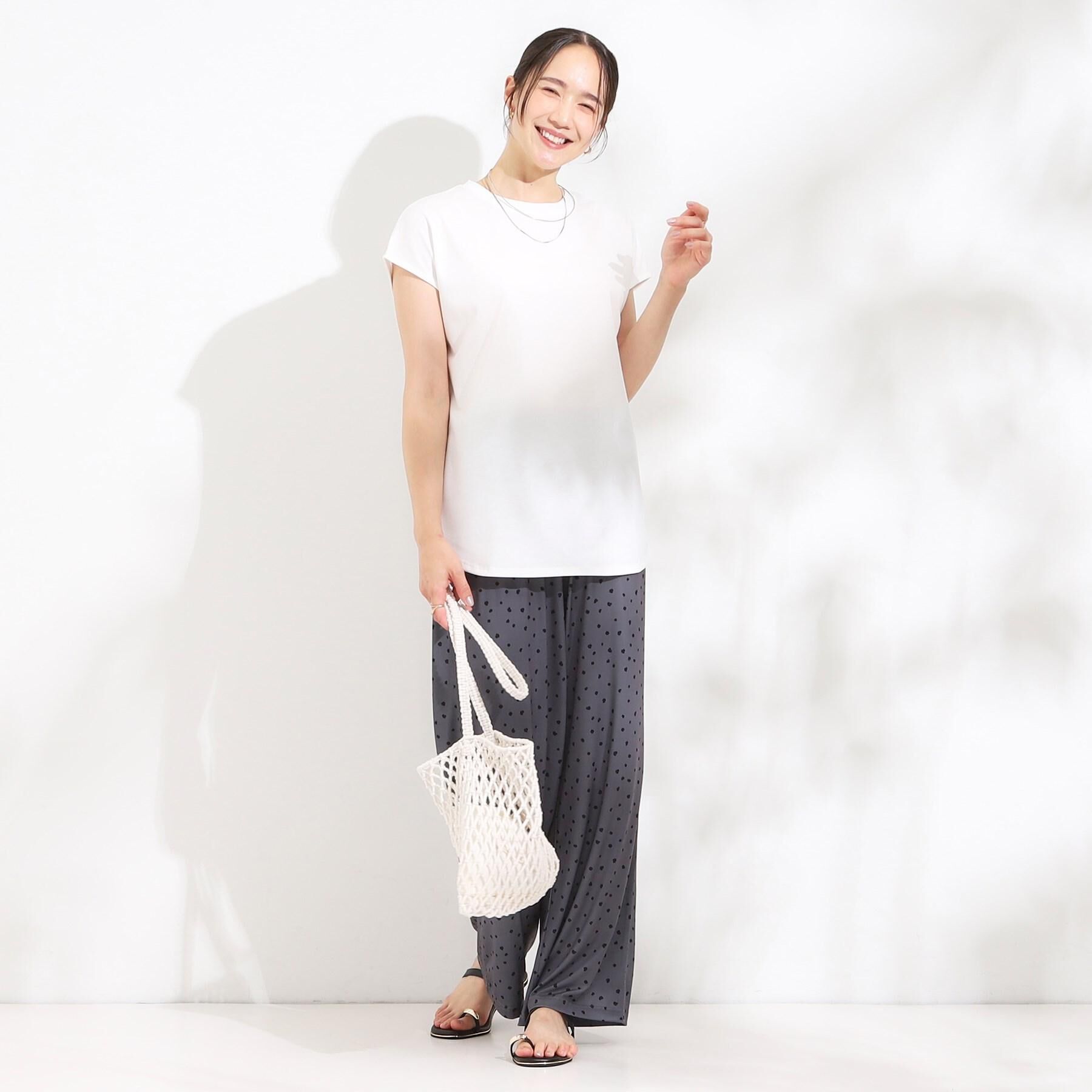 SHOO･LA･RUE「【S-LL/ひんやり/選べる2柄】大人のリラックスコーデに プリント柄パンツ」|その他|