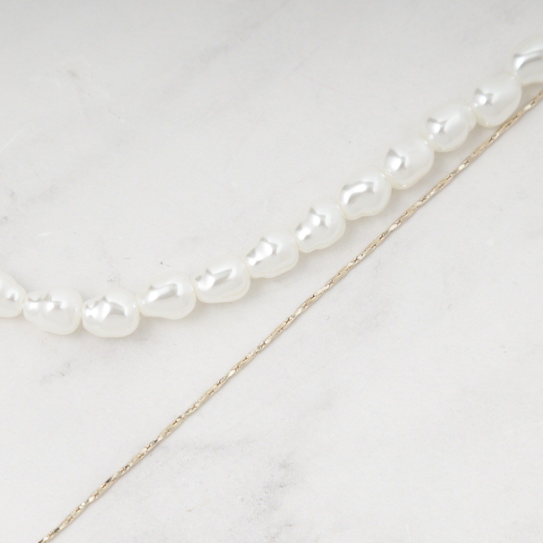 SHOO･LA･RUE「【3WAY】フェイクパールネックレス」|ネックレス|