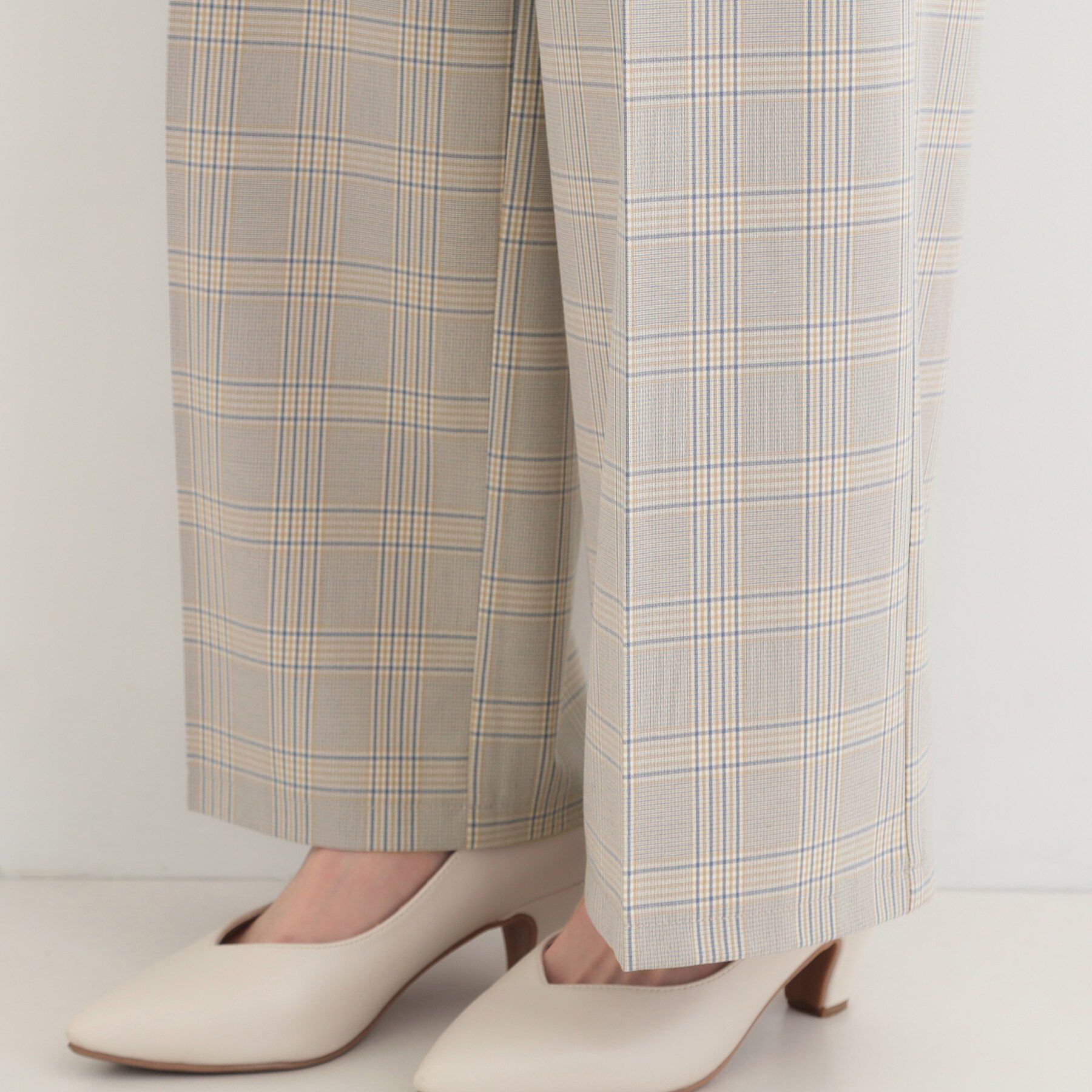 SHOO･LA･RUE「【着丈選べる/S-LL】センタープレスできちんと見え イージーワイドパンツ」|その他|