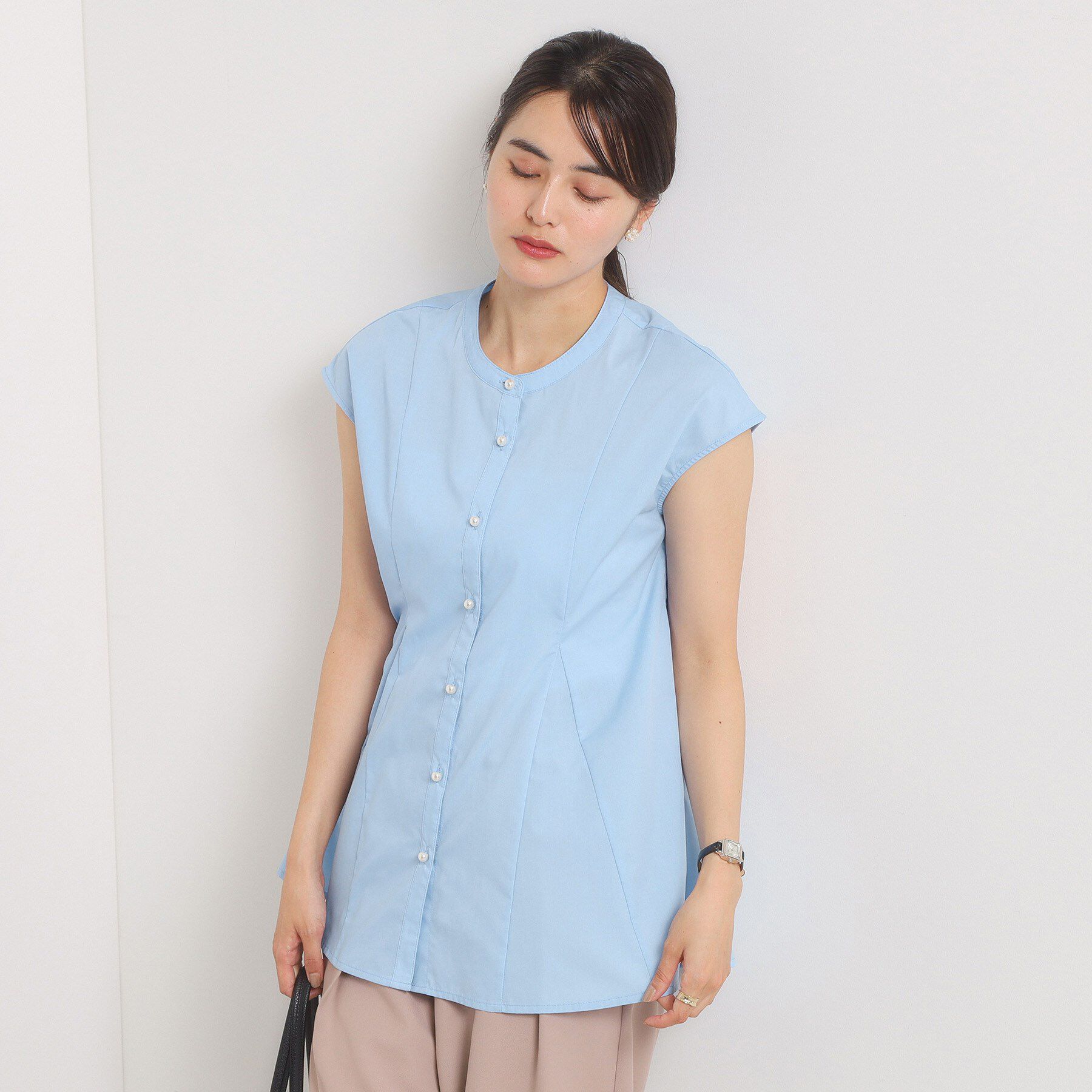 ITS&rsquo;DEMO「【手洗い可】ペプラムブラウス」|シャツ・ブラウス|