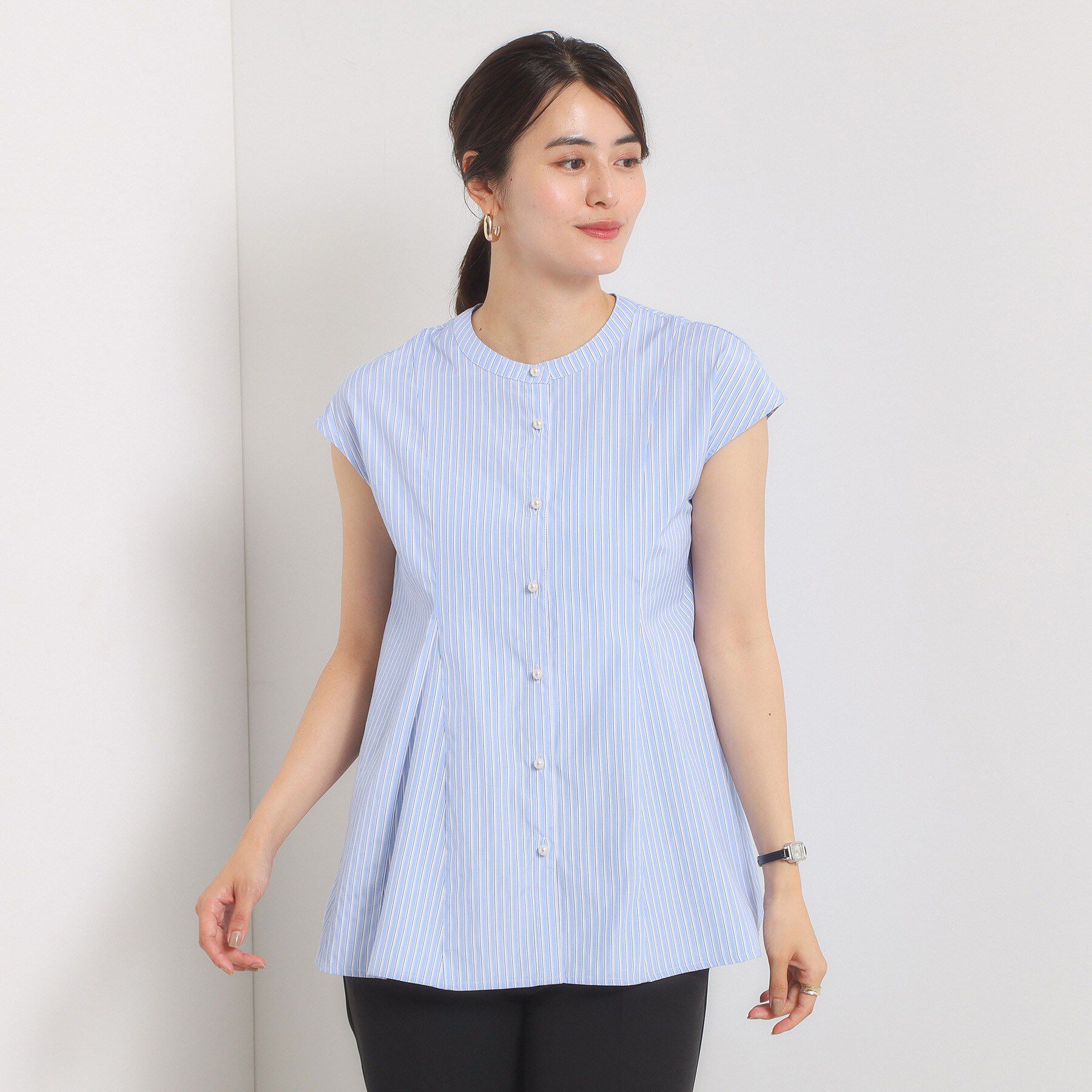 ITS&rsquo;DEMO「【手洗い可】ペプラムブラウス」|シャツ・ブラウス|