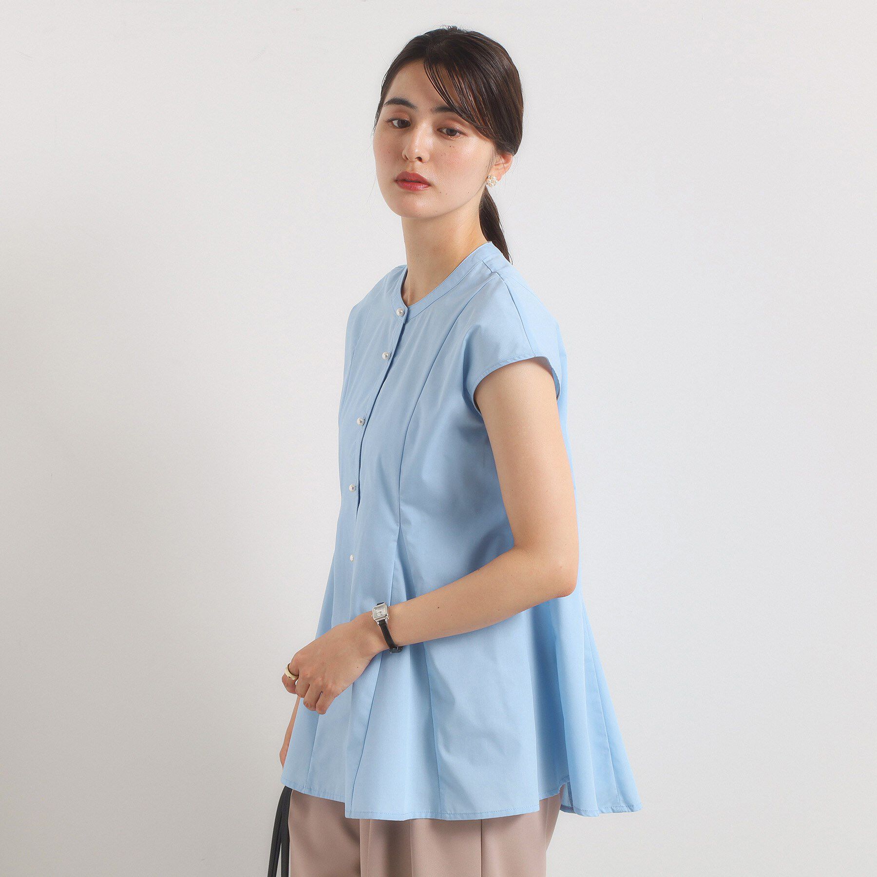 ITS&rsquo;DEMO「【手洗い可】ペプラムブラウス」|シャツ・ブラウス|