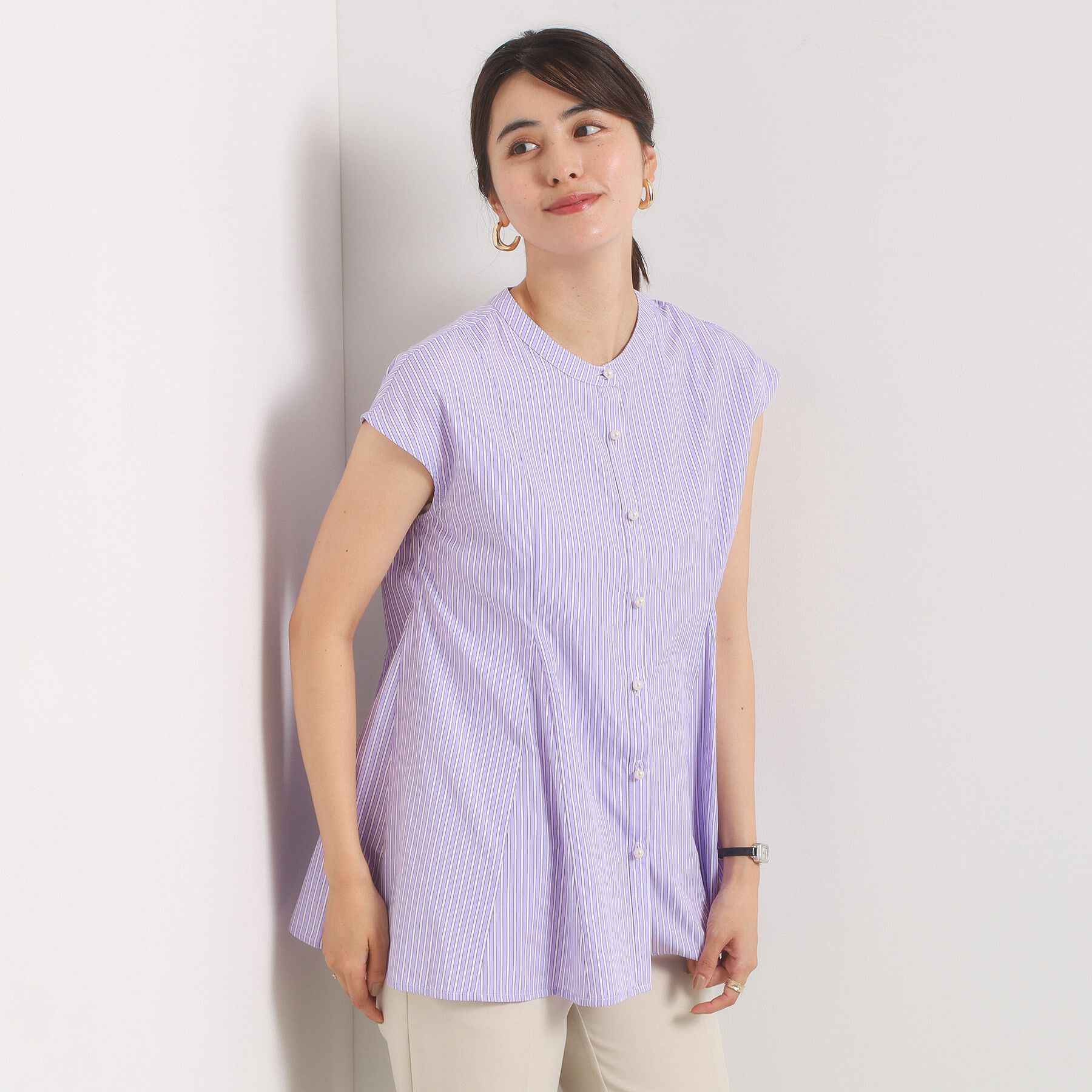 ITS&rsquo;DEMO「【手洗い可】ペプラムブラウス」|シャツ・ブラウス|