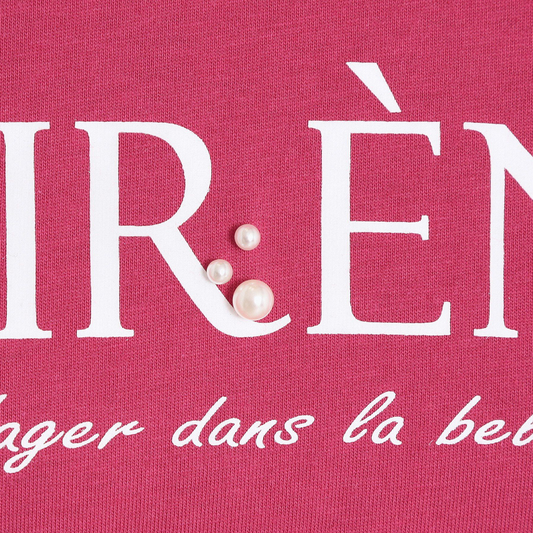 ITS&rsquo;DEMO「【手洗い可】パール調ロゴTシャツ」|Tシャツ・カットソー|