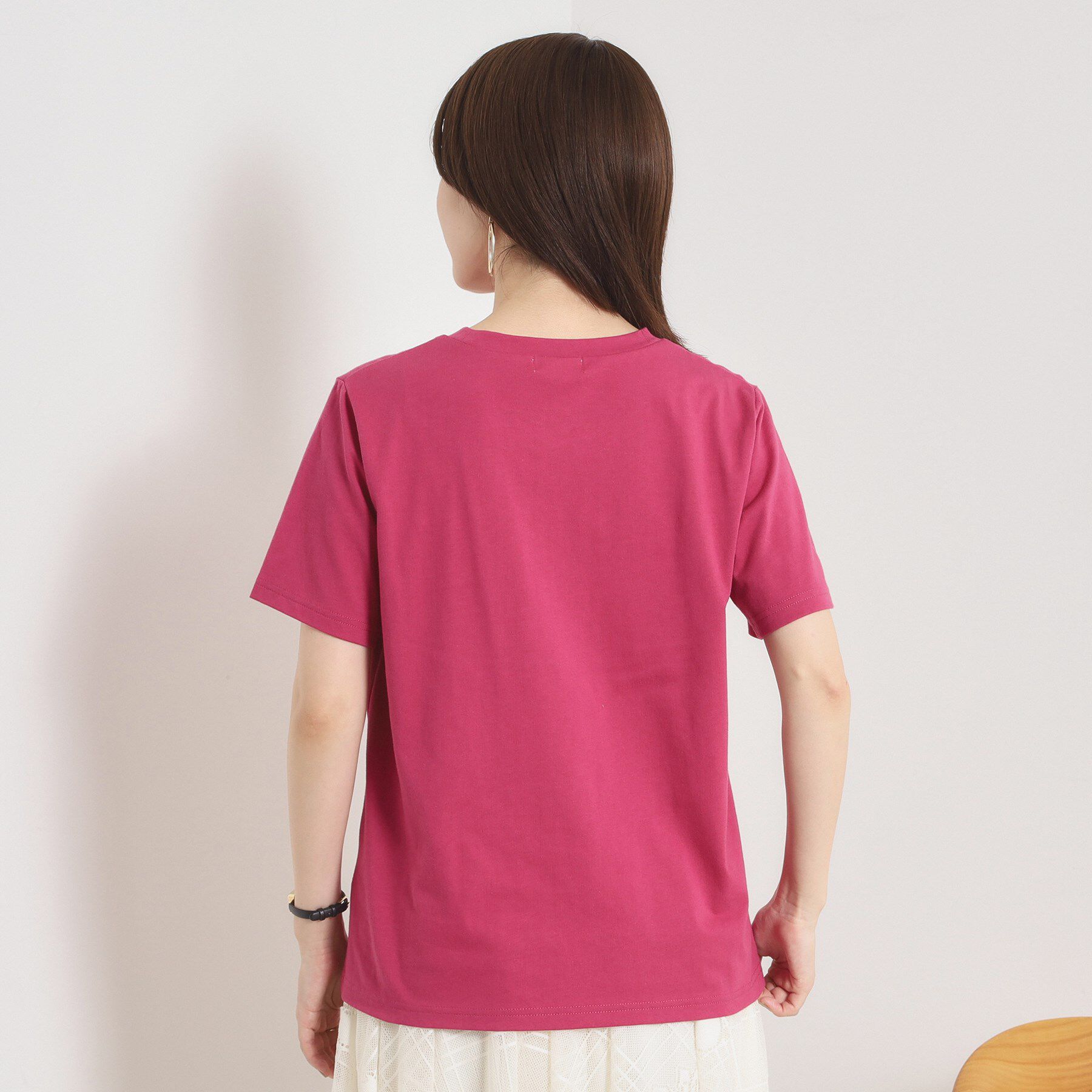 ITS&rsquo;DEMO「【手洗い可】パール調ロゴTシャツ」|Tシャツ・カットソー|