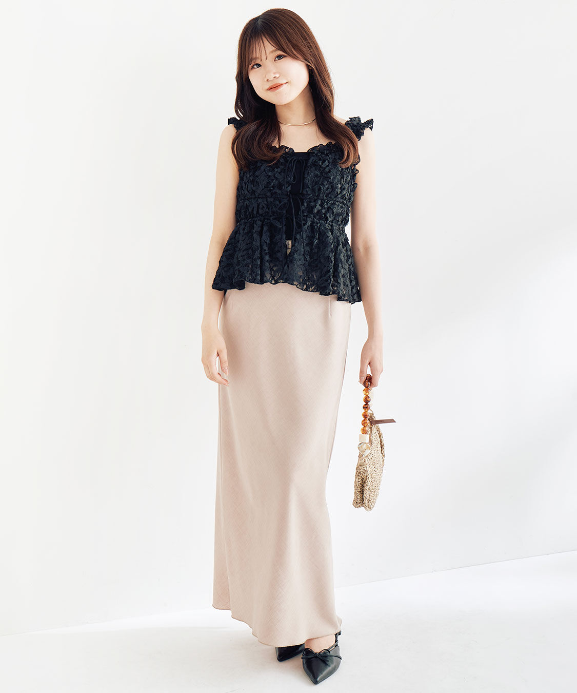 COCO DEAL「フリルキャミペプラムブラウス」|シャツ・ブラウス|