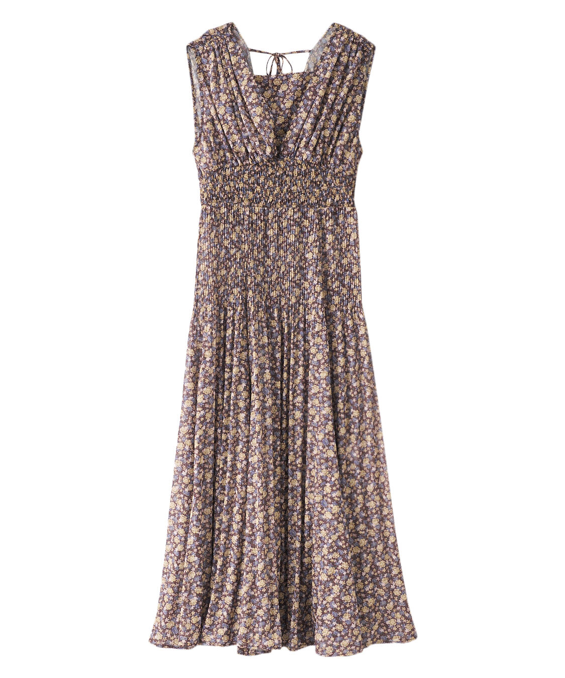 COCO DEAL「ショルダーギャザーフラワープリントワンピース」|ワンピース|