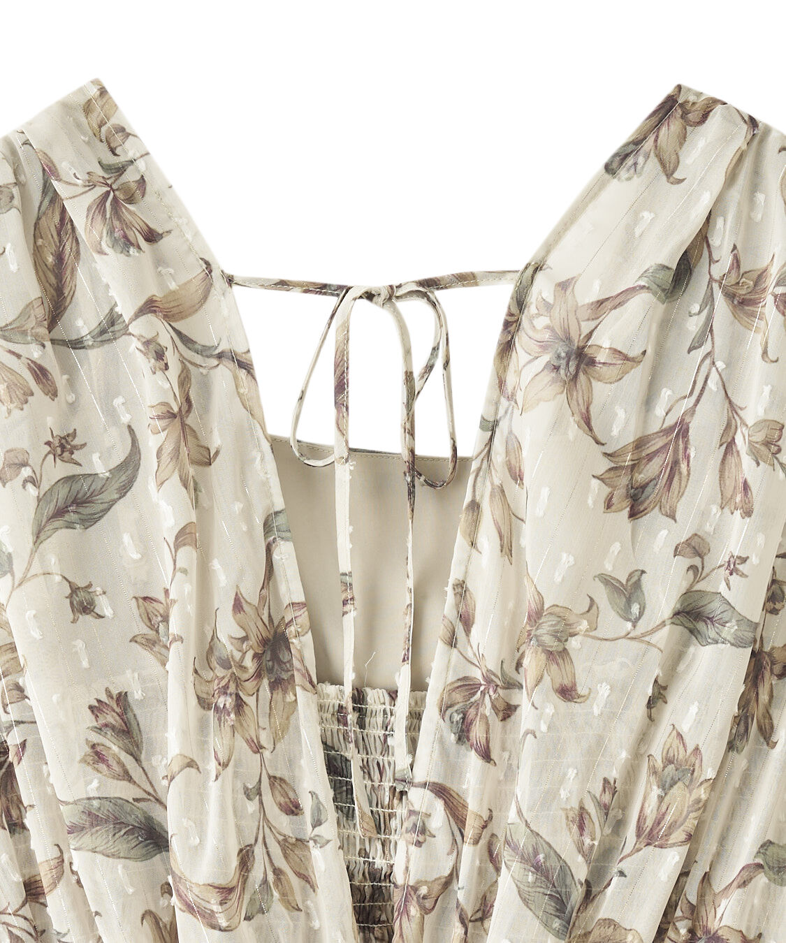 COCO DEAL「ショルダーギャザーフラワープリントワンピース」|ワンピース|