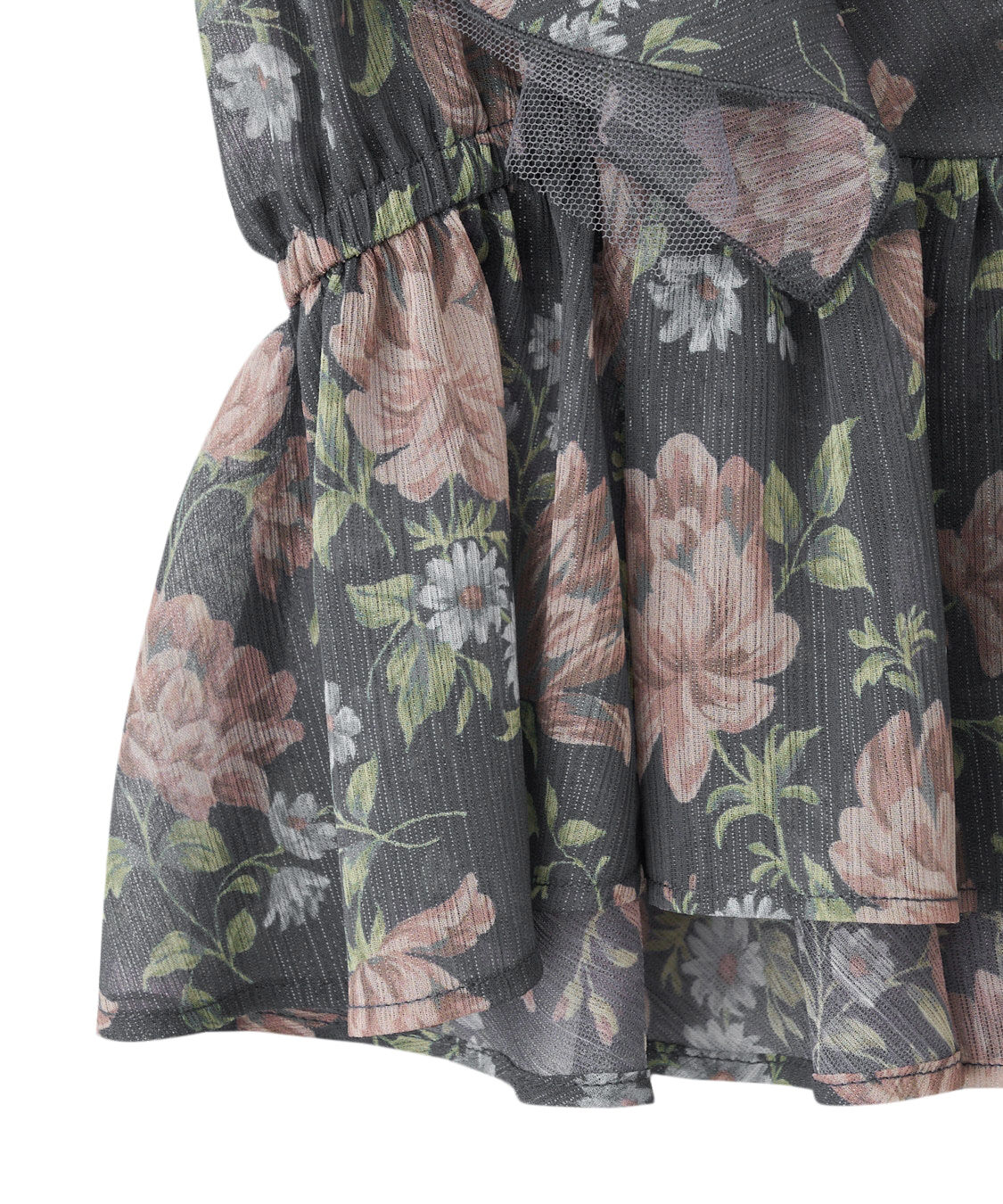 COCO DEAL「ラッフルフラワーギャザーブラウス」|シャツ・ブラウス|