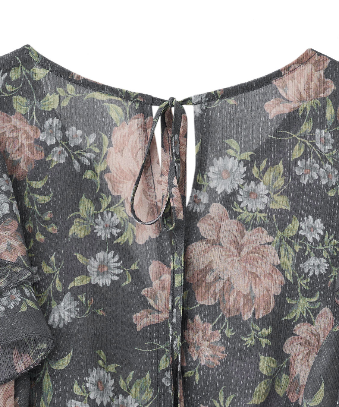 COCO DEAL「ラッフルフラワーギャザーブラウス」|シャツ・ブラウス|