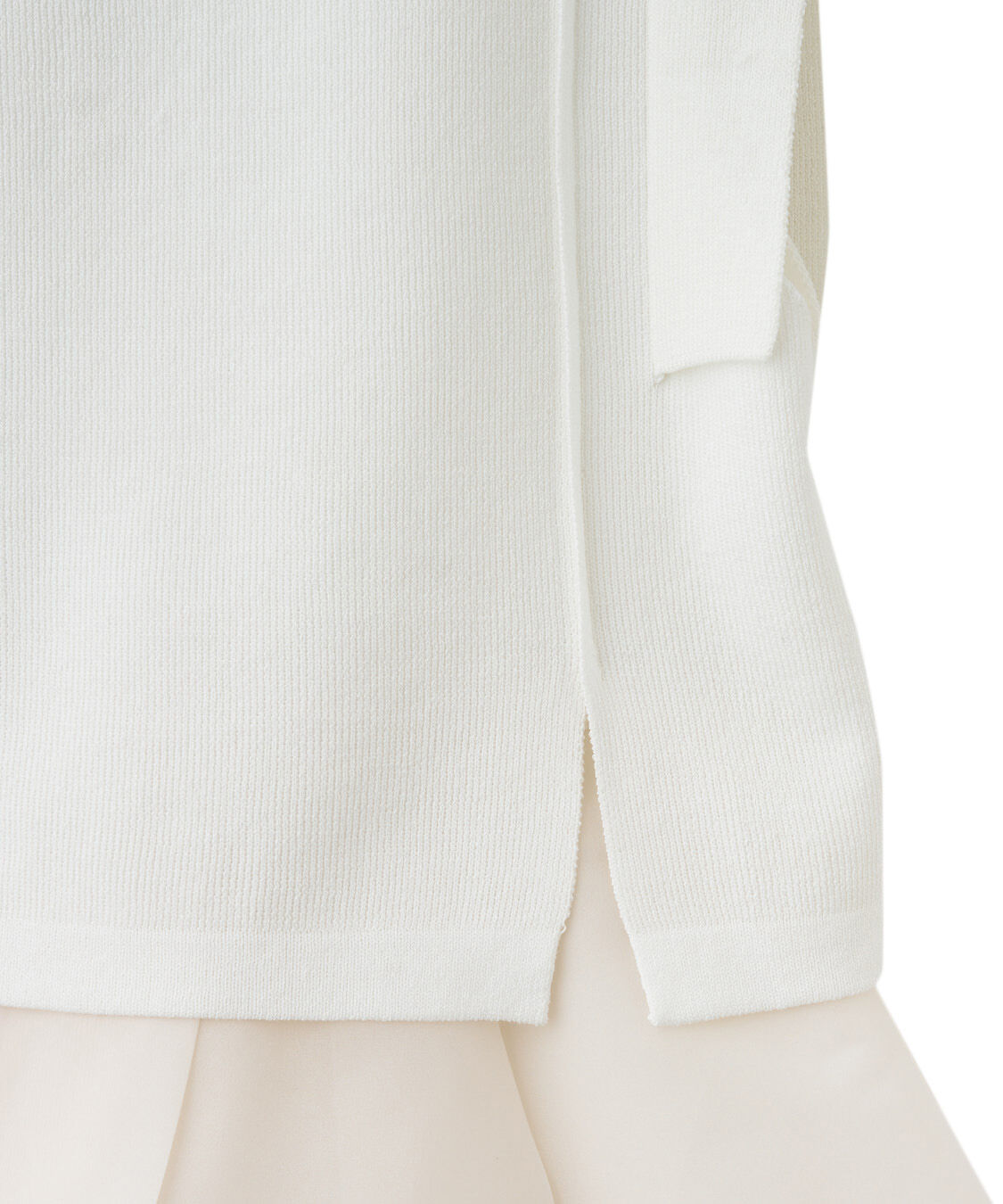 COCO DEAL「オーガンジーペプラムドッキングニット」|ニット・セーター|