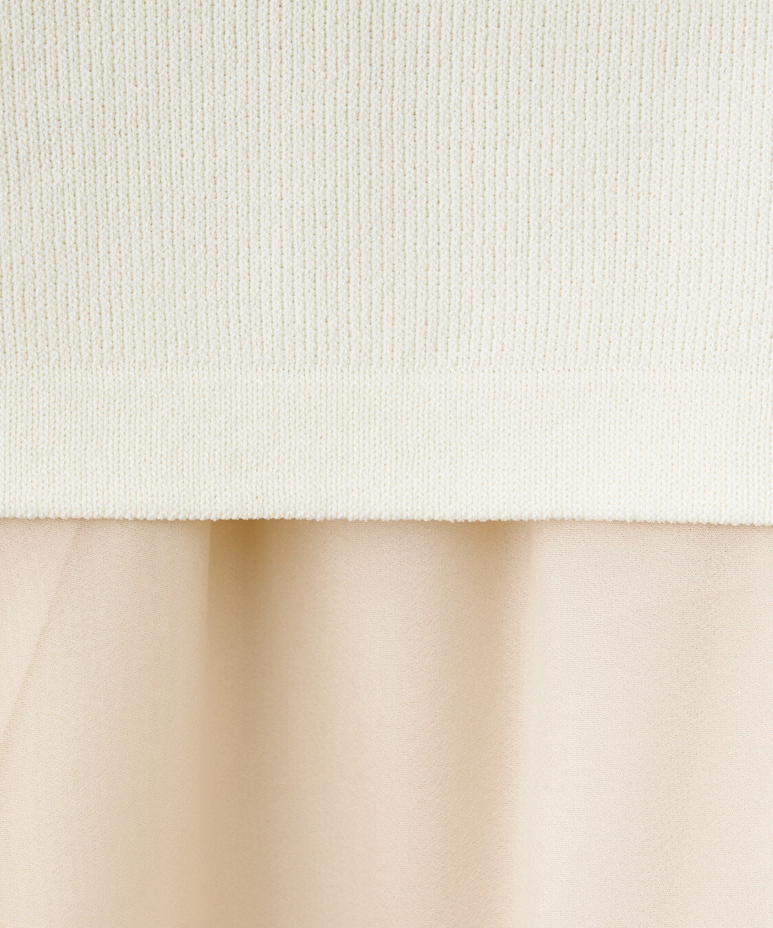 COCO DEAL「オーガンジーペプラムドッキングニット」|ニット・セーター|