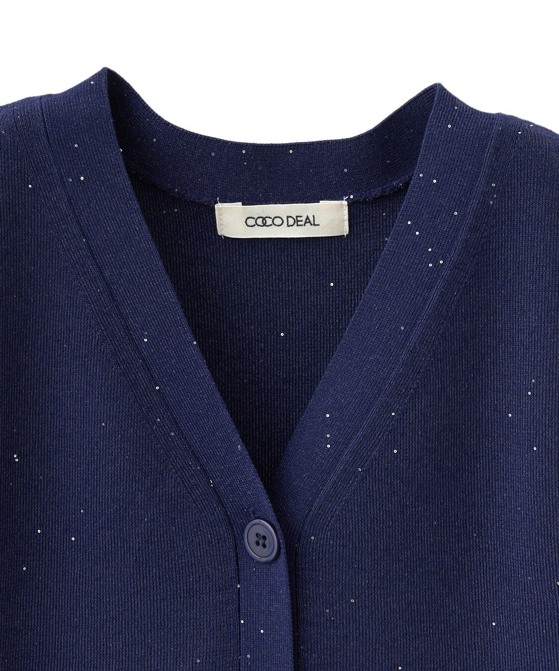 COCO DEAL「スパンコールニットベスト」|ニット・セーター|
