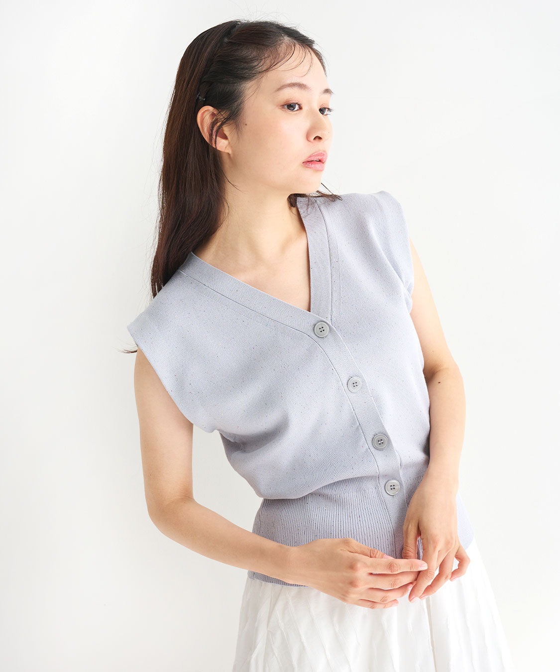 COCO DEAL「スパンコールニットベスト」|ニット・セーター|