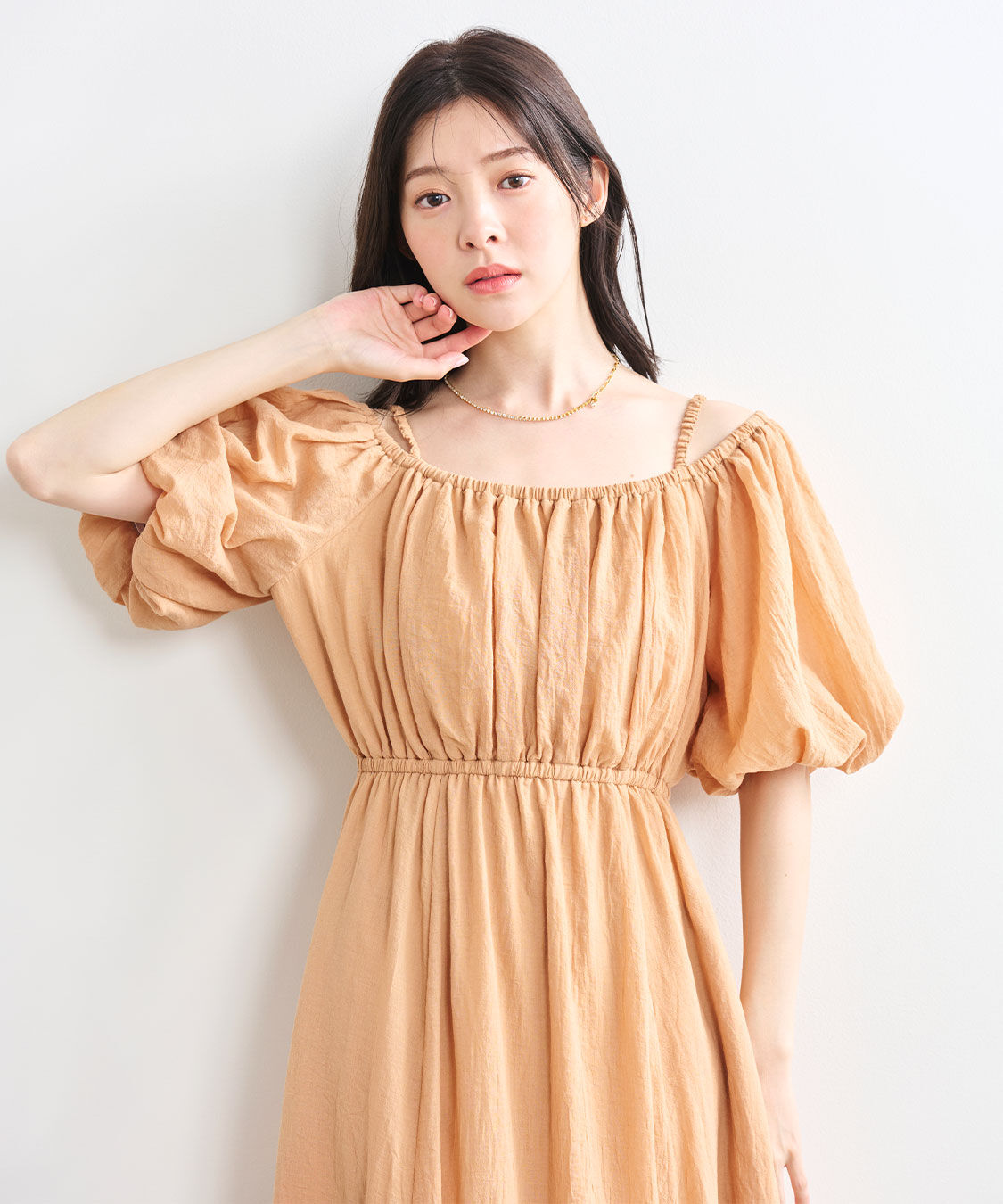 COCO DEAL「バルーンスリーブオフショルワンピース」|ワンピース|