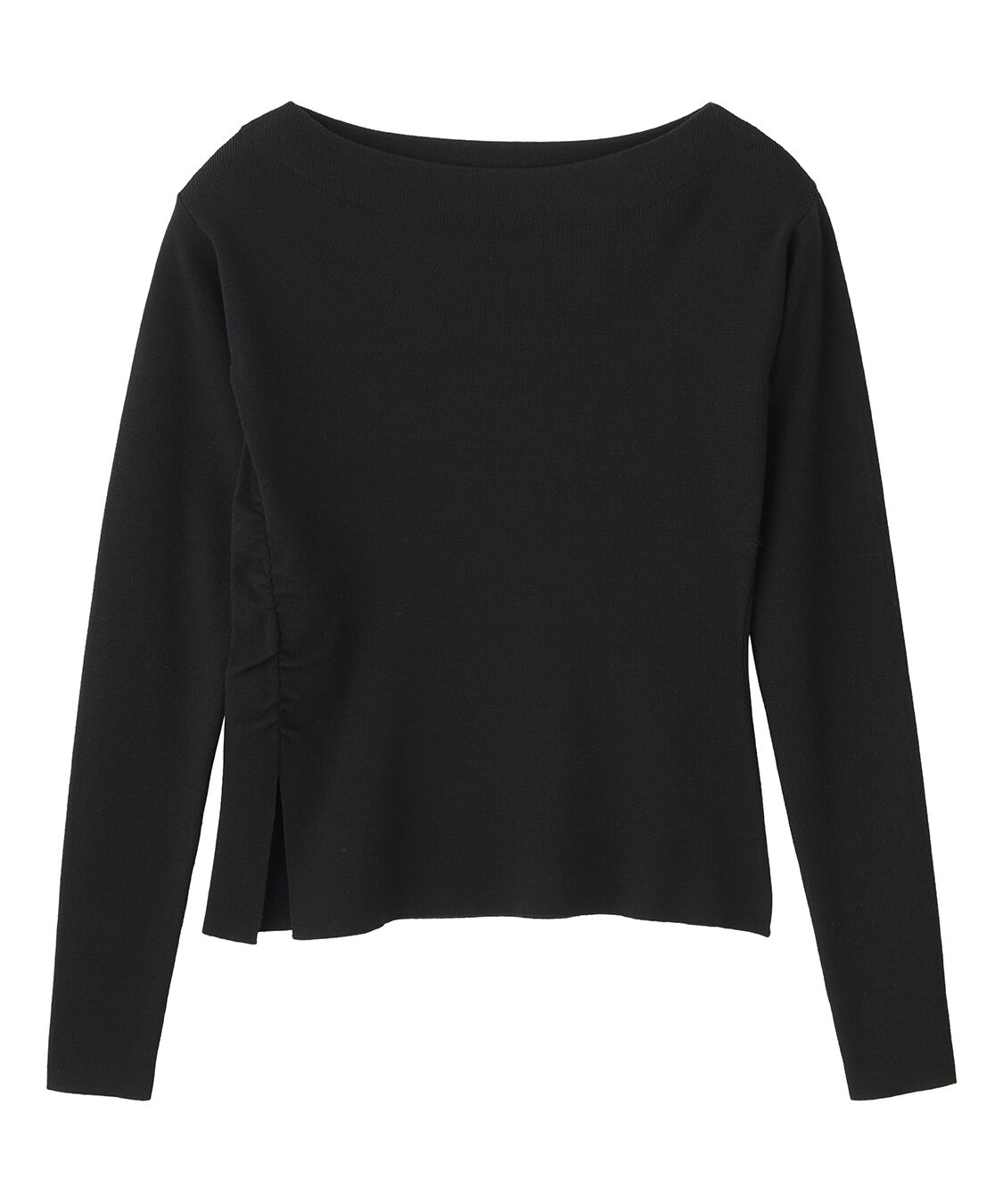 COCO DEAL「オフショルギャザーニット」|ニット・セーター|ブラック