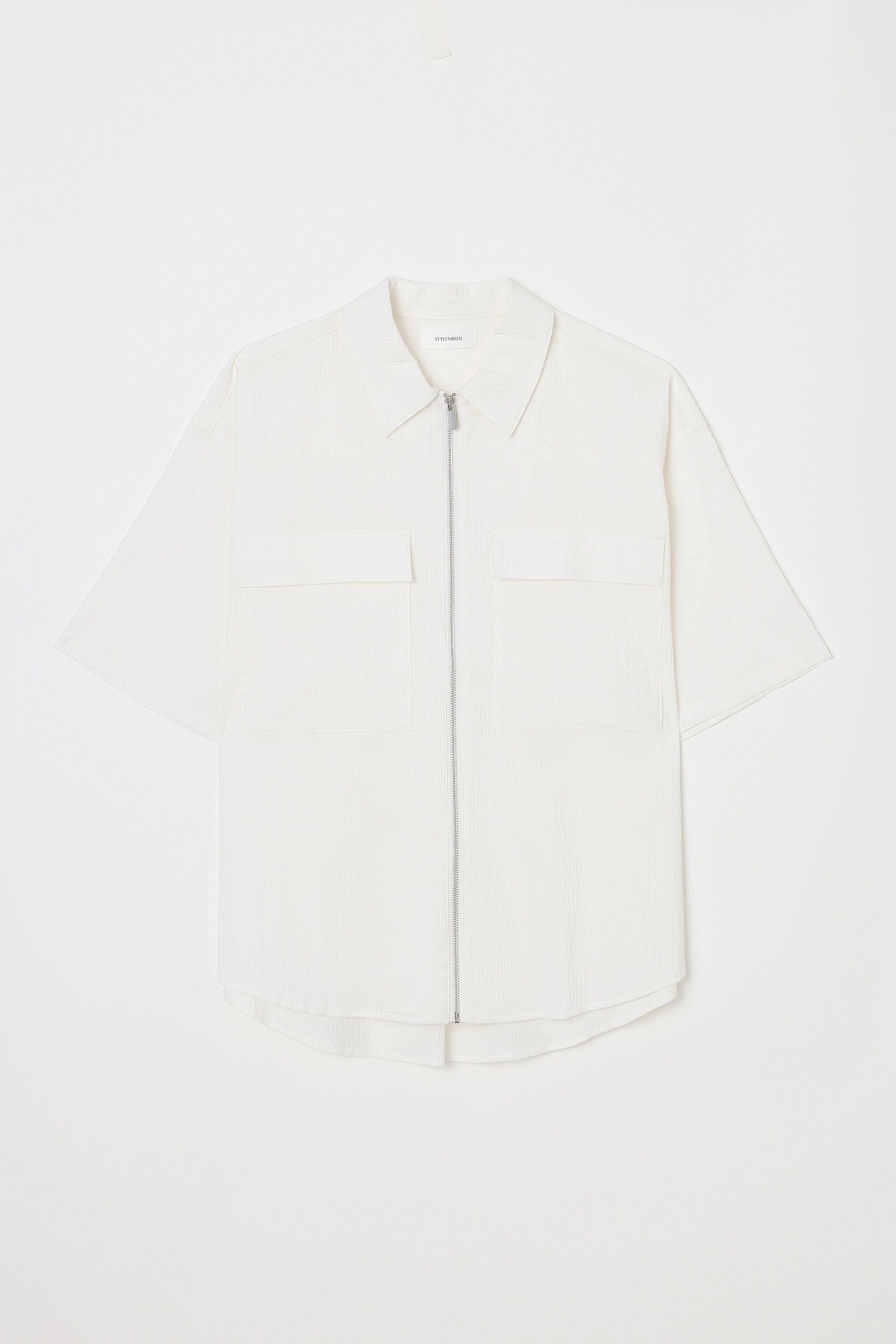 STYLEMIXER「シアサッカージップシャツ」|シャツ・ブラウス|