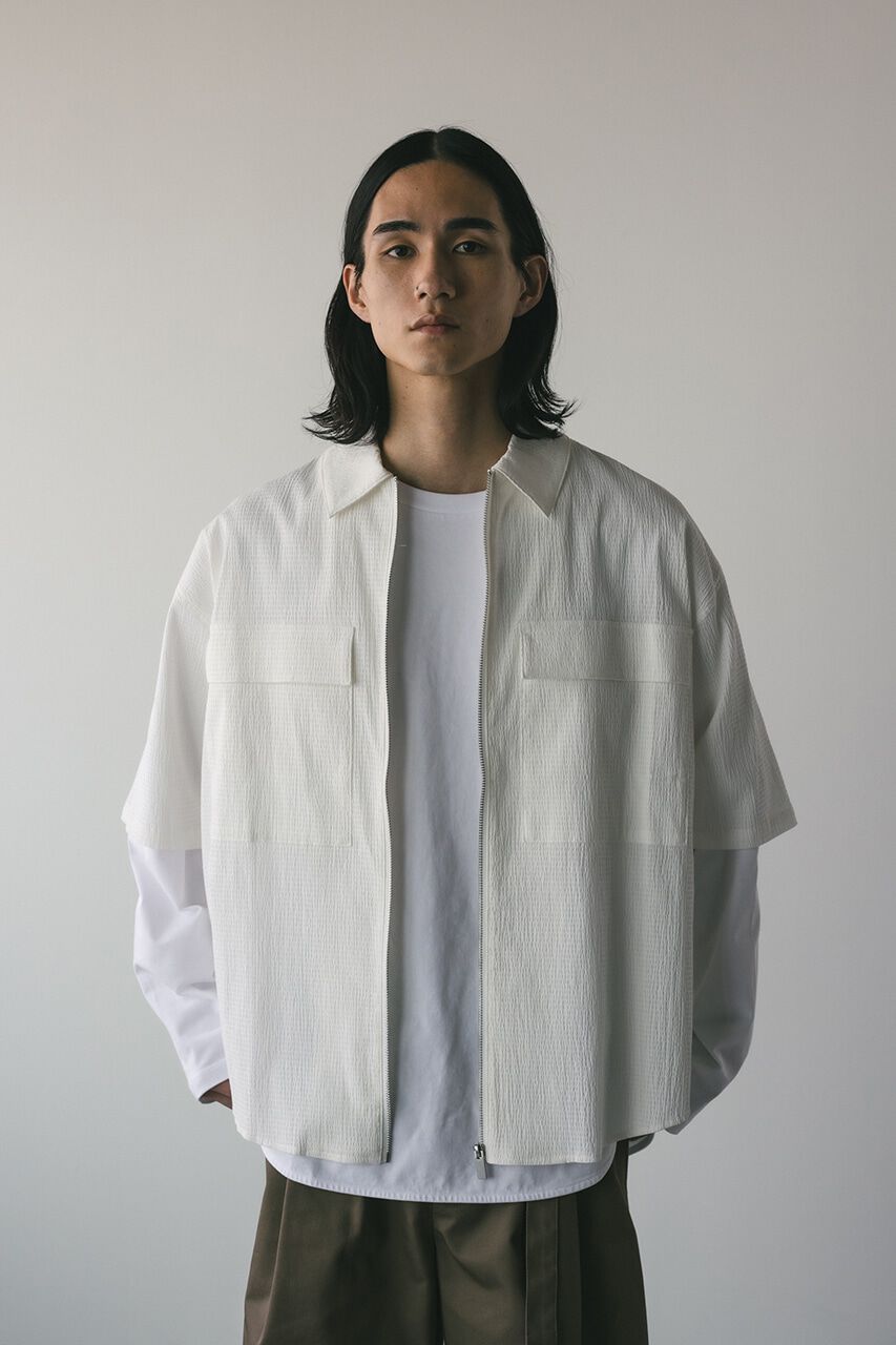 STYLEMIXER「シアサッカージップシャツ」|シャツ・ブラウス|