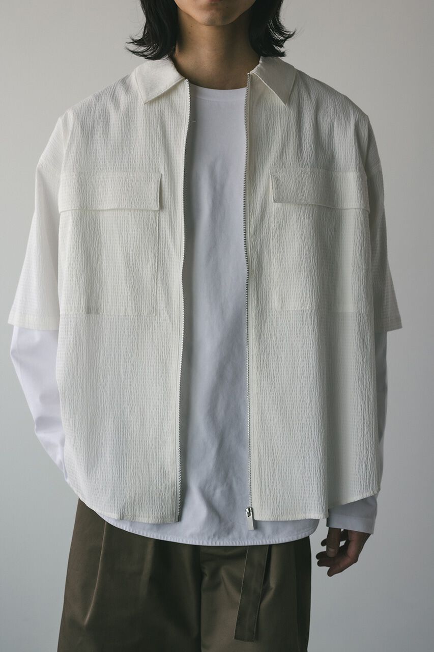 STYLEMIXER「シアサッカージップシャツ」|シャツ・ブラウス|