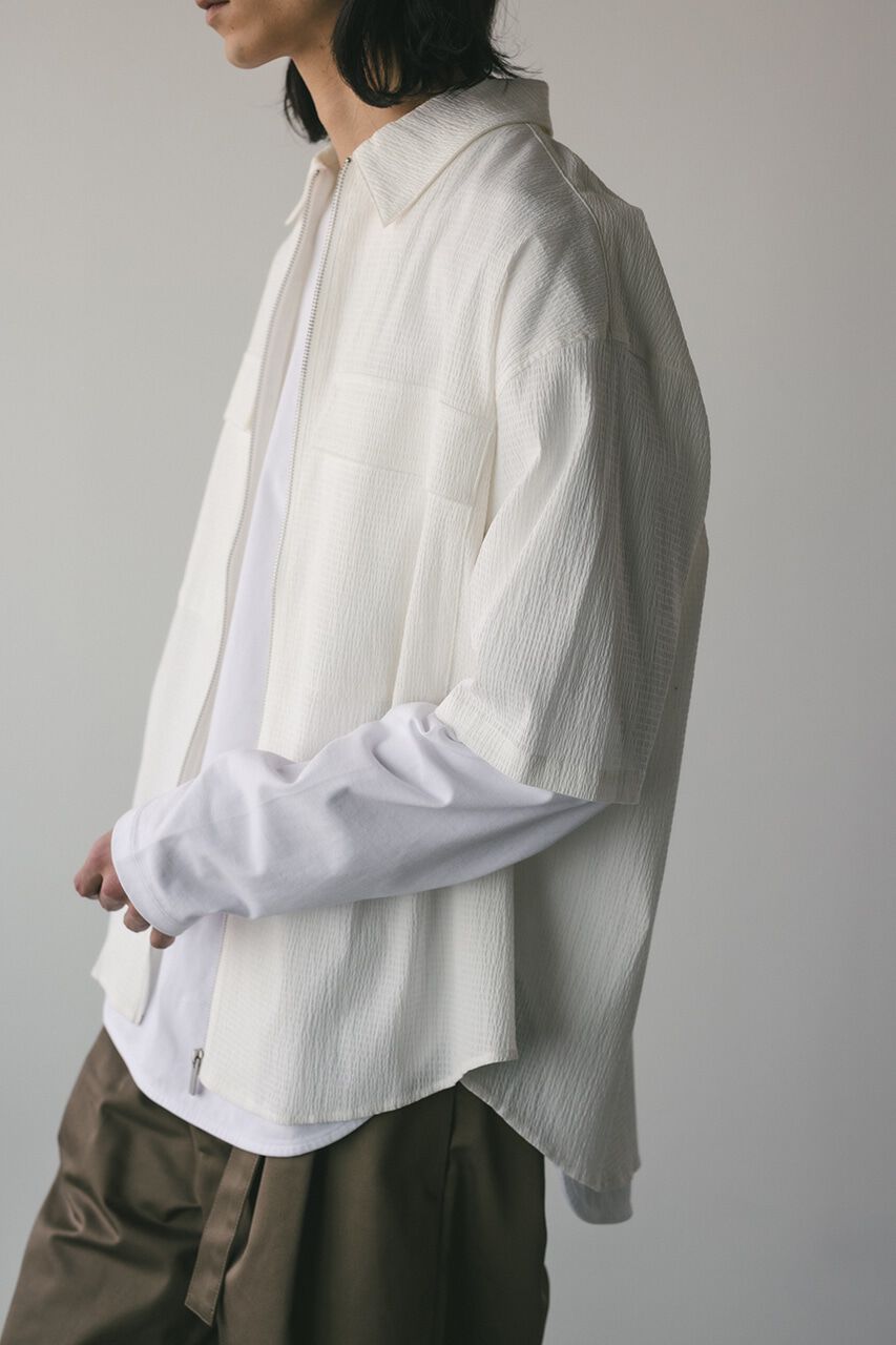 STYLEMIXER「シアサッカージップシャツ」|シャツ・ブラウス|