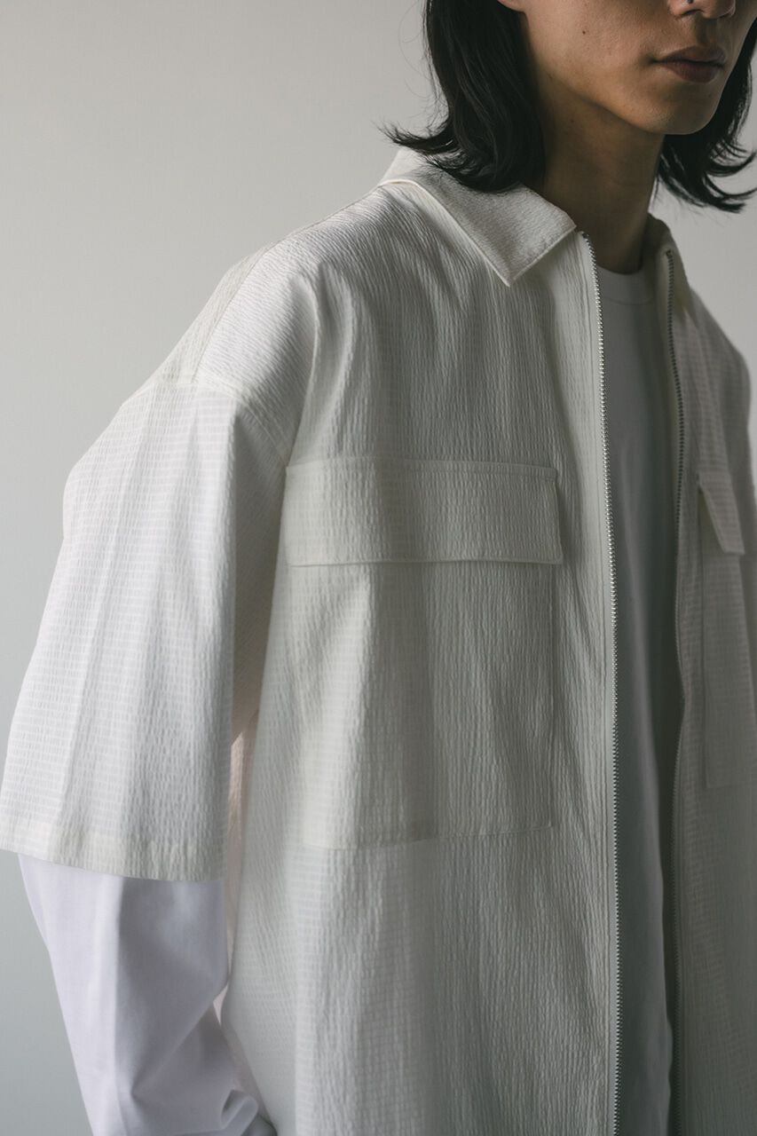 STYLEMIXER「シアサッカージップシャツ」|シャツ・ブラウス|