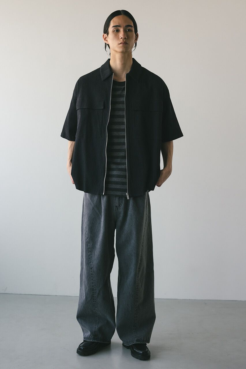 STYLEMIXER「シアサッカージップシャツ」|シャツ・ブラウス|